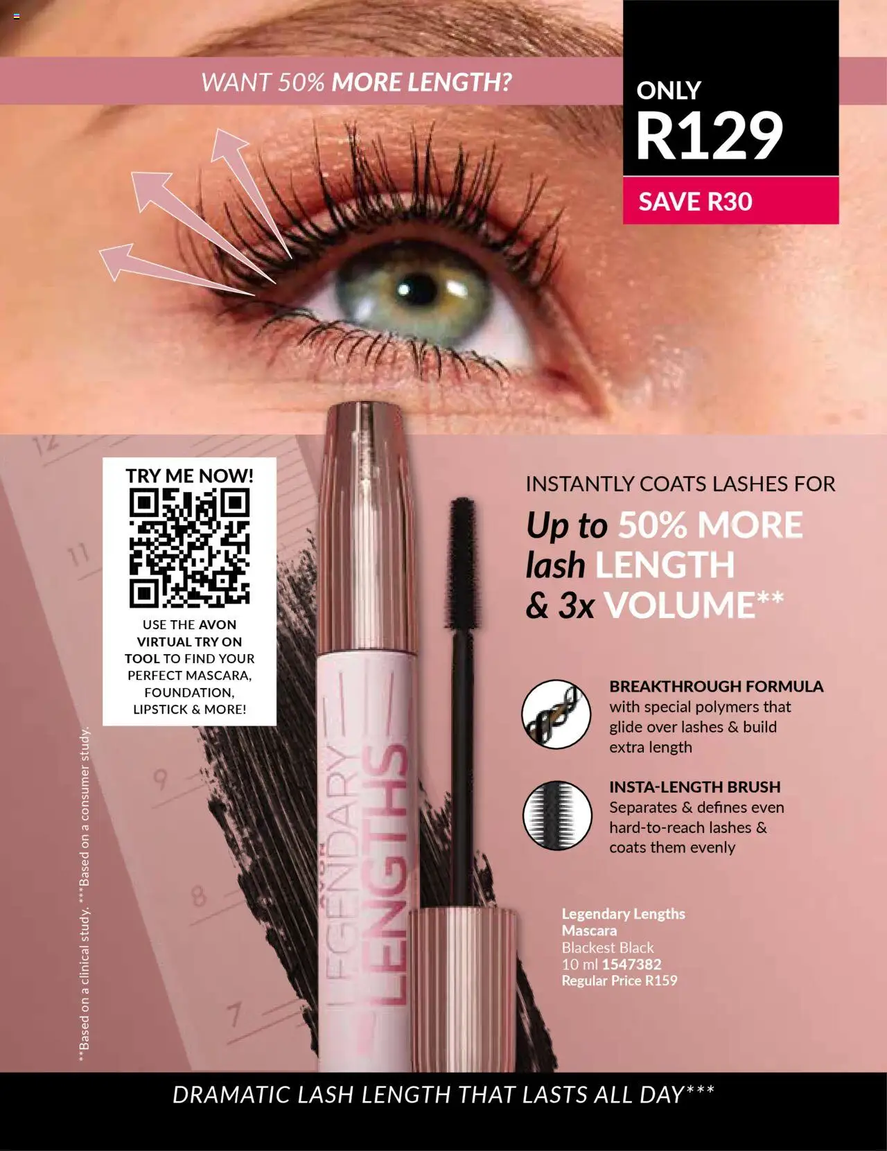 AVON Catalogue  │ valid from 01.07.2025 | Page: 93 | Products: Brush, Mascara, Lipstick