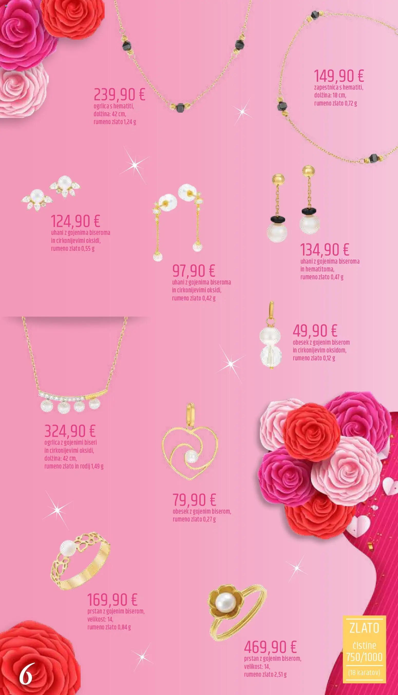 Novi E.leclerc katalog ponudbe – veljaven od 06.03.2026 | Stran: 6 | Izdelki: Prstan, Uhani