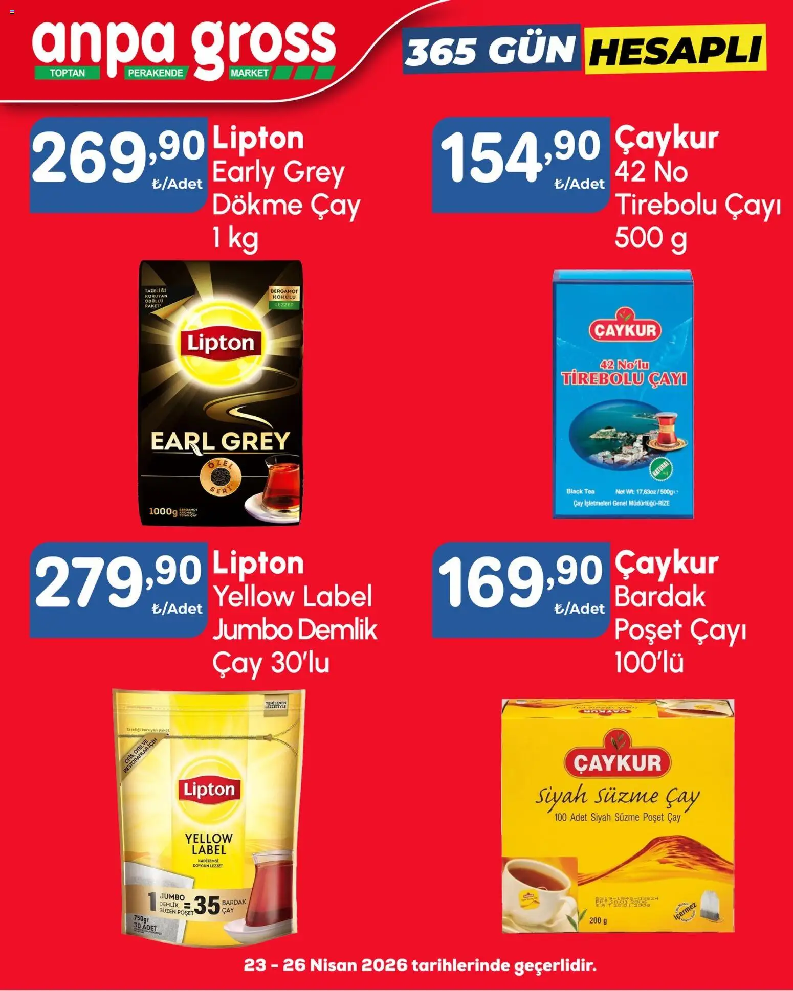 Anpa Gross Katalog - 23.04.2026 tarihinden itibaren geçerlidir | Sayfa: 3 | Ürünler: Çay, Zselatin, Demlik