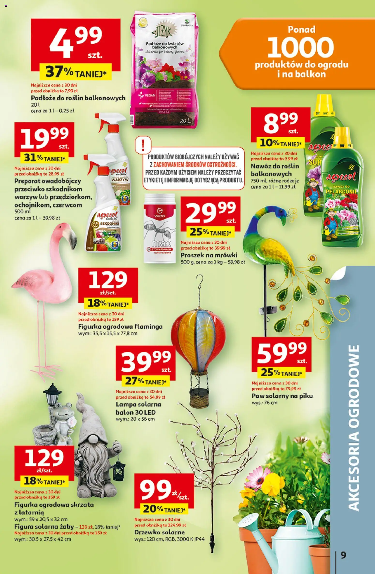 Auchan gazetka - 30 Lat Hipermarket od 29.04.2026 | Strona: 9 | Produkty: Lampa solarna, Lampa