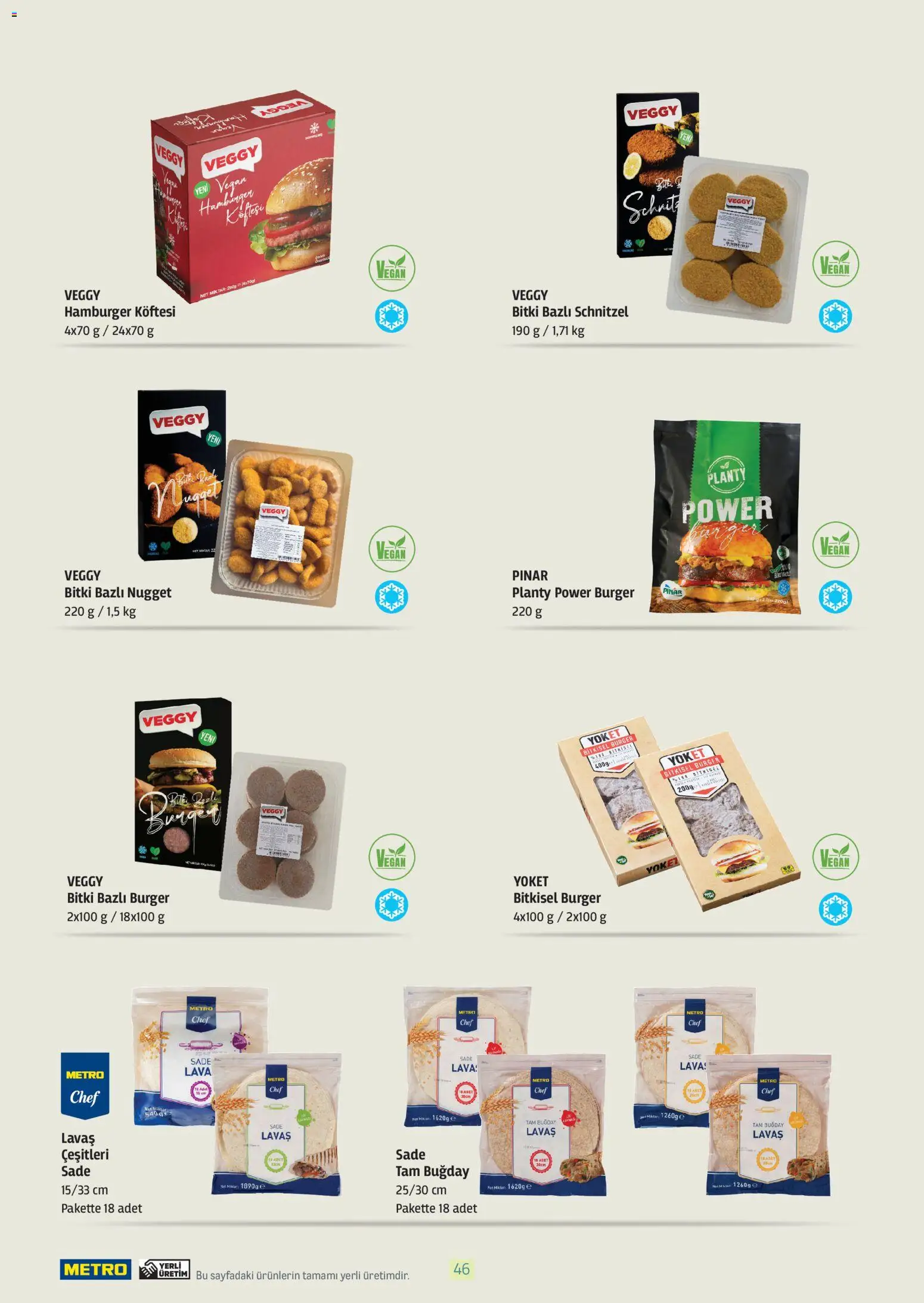 Metro - Bitki Bazlı ve Vegan 2025 - 21.10.2025 tarihinden itibaren geçerlidir | Sayfa: 46