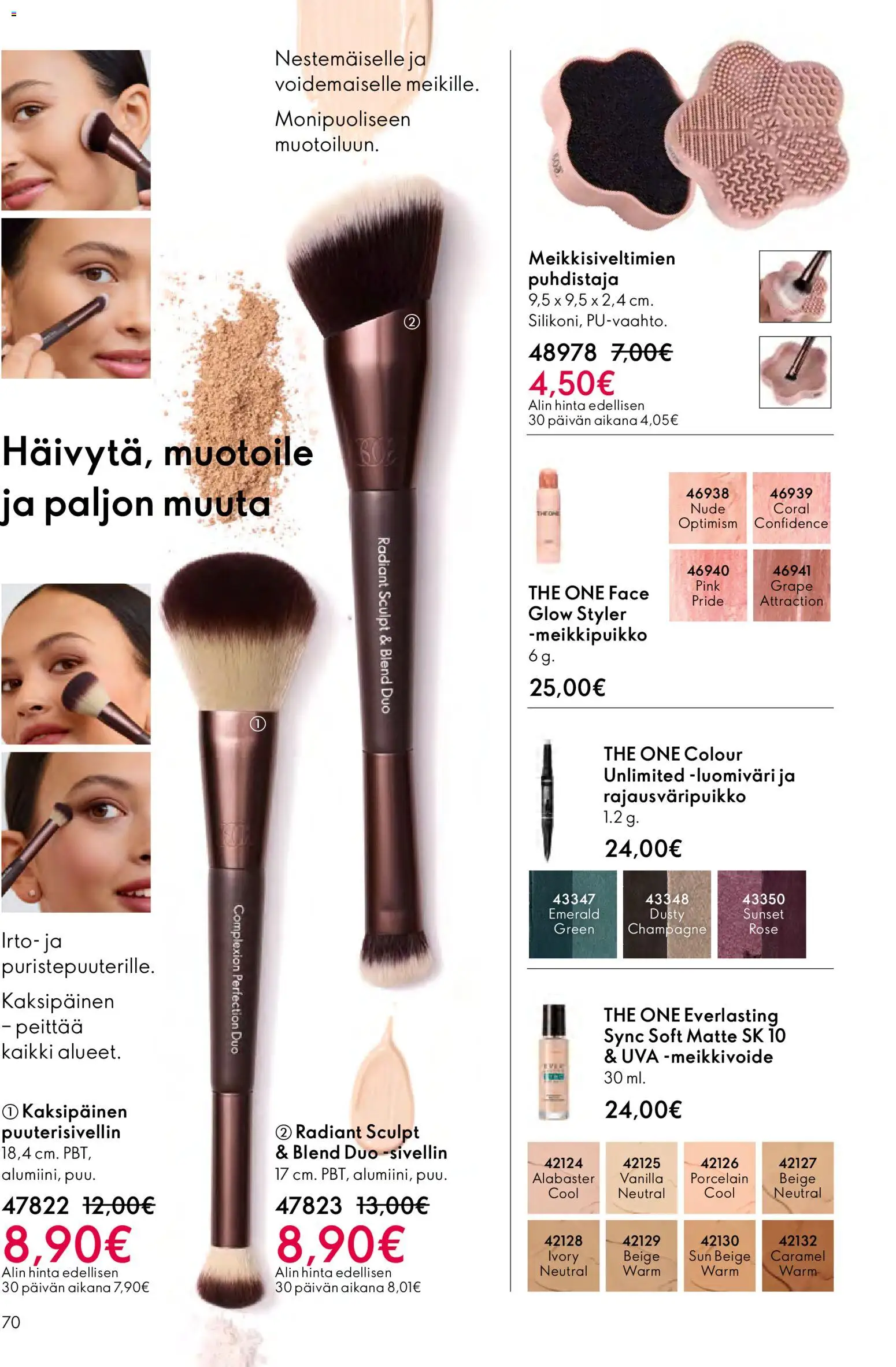 Oriflame - Esite 02 – voimassa 28.01.2026 alkaen | Sivu: 70 | Tuotteet: Luomiväri, Sivellin
