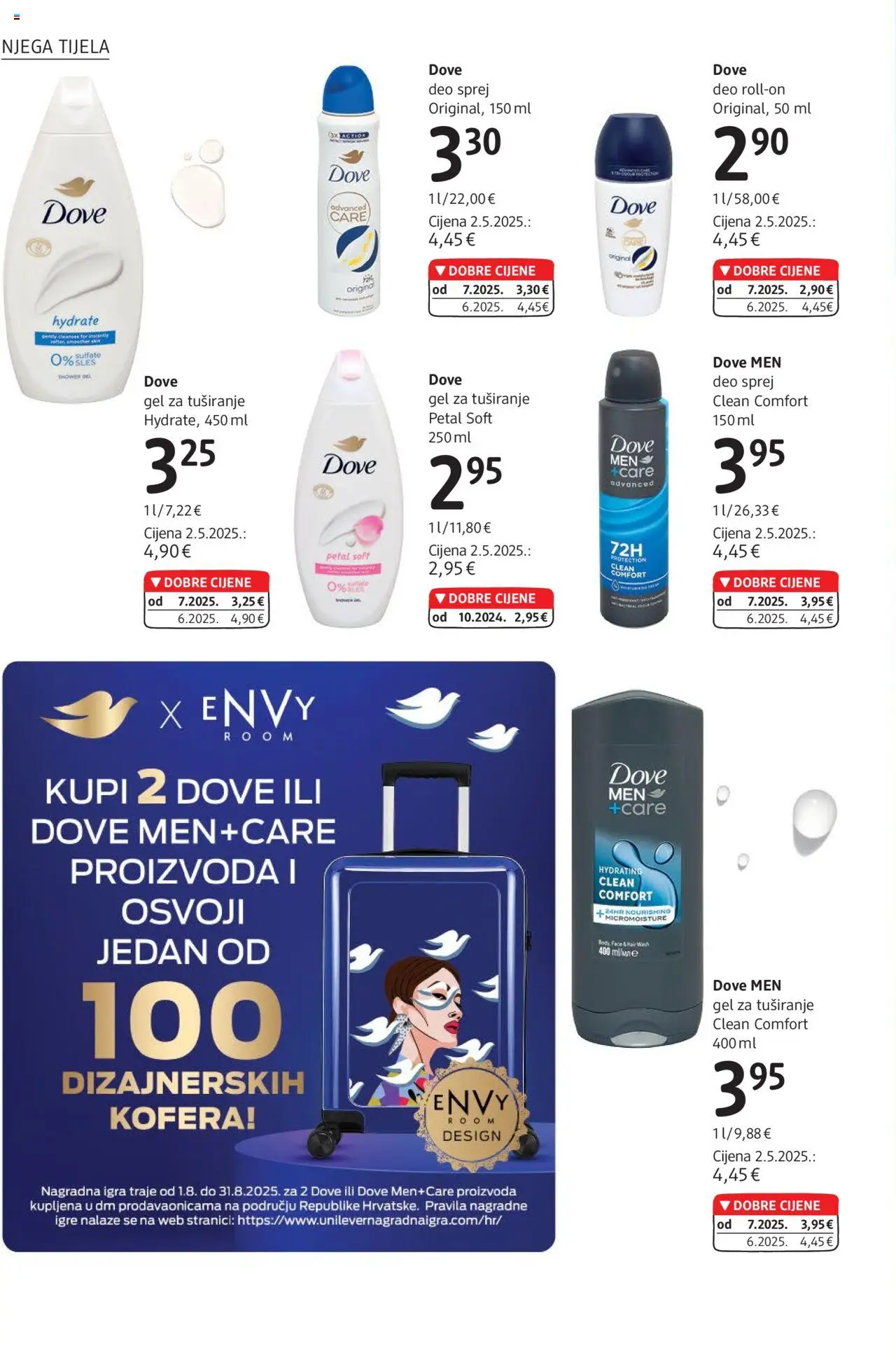 DM katalog | vrijedi od 01.08.2025 | Stranica: 10 | Proizvodi: Gel za tuširanje, Dove, Igra
