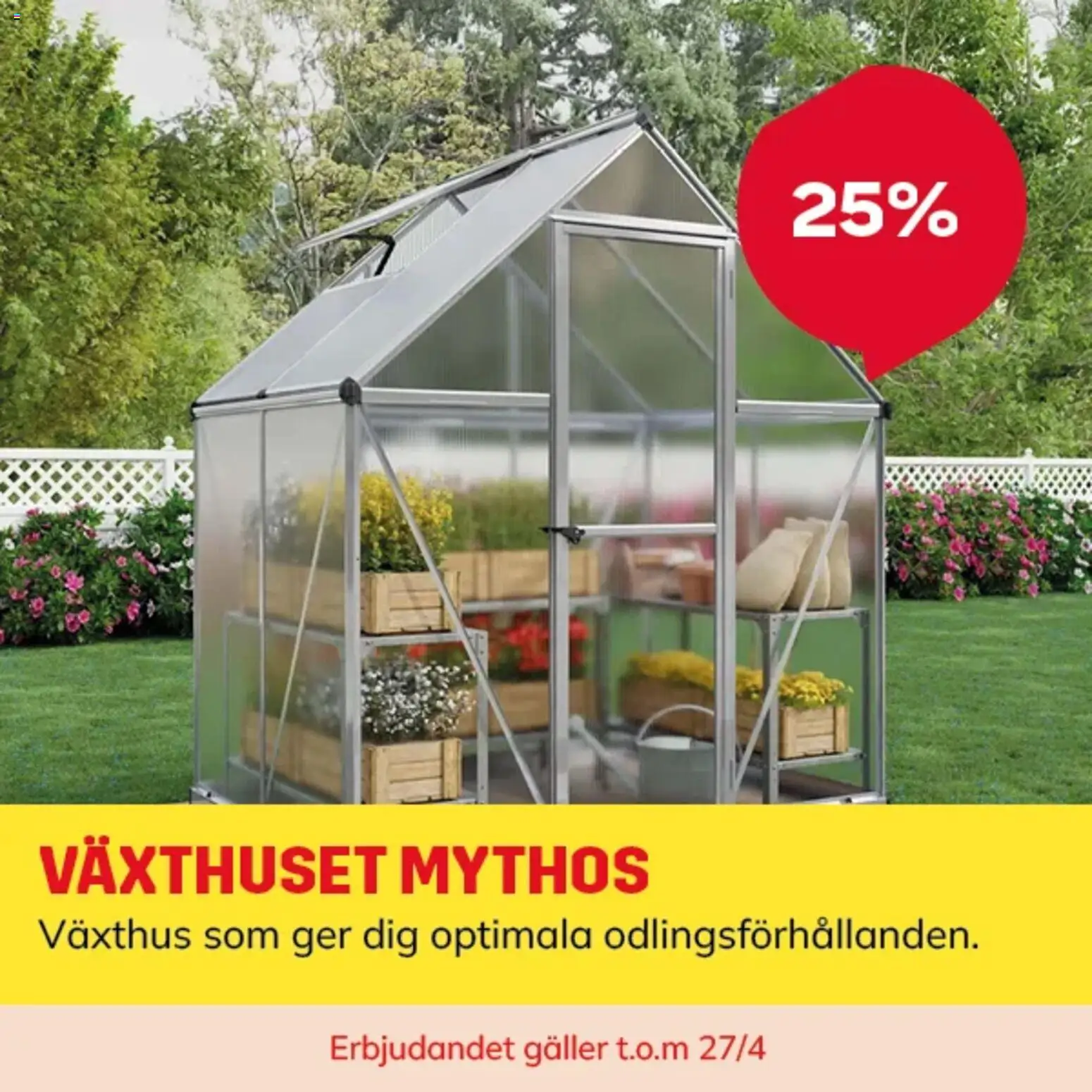 ByggMax reklamblad aktuell från 20.04.2026 | Sida: 22 | Produkter: Växthus, Galler
