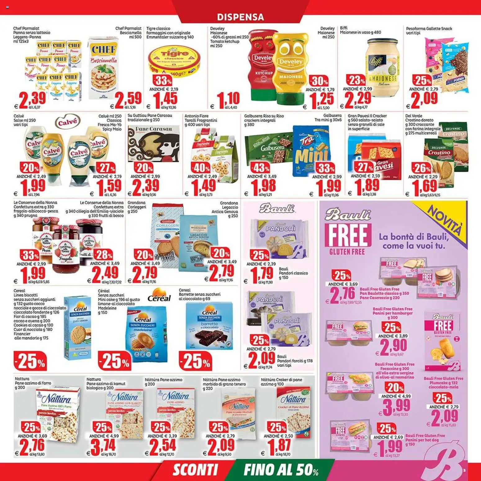 Volantino Elite Supermercati del 06.03.2026 | Pagina: 3 | Prodotti: Farina, Mandorle, Crackers, Plumcake