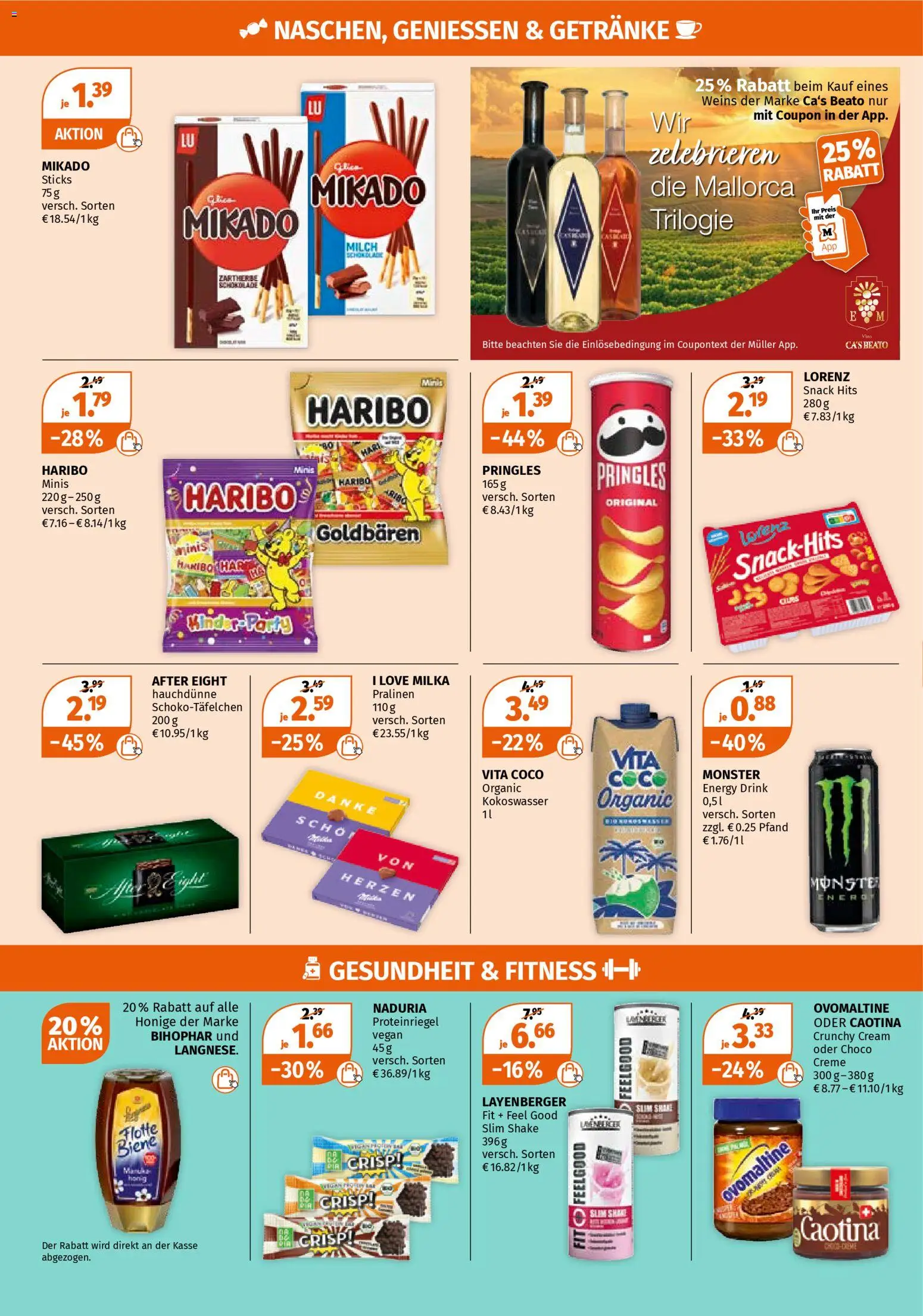 Müller Prospekt 	 – gültig ab 23.03.2026 | Seite: 10 | Produkte: Schokolade, Milka, Creme, Pringles