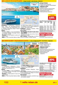 Netto Reisen Prospekt 	 ab 29.01.2026 gültig | Seite: 21