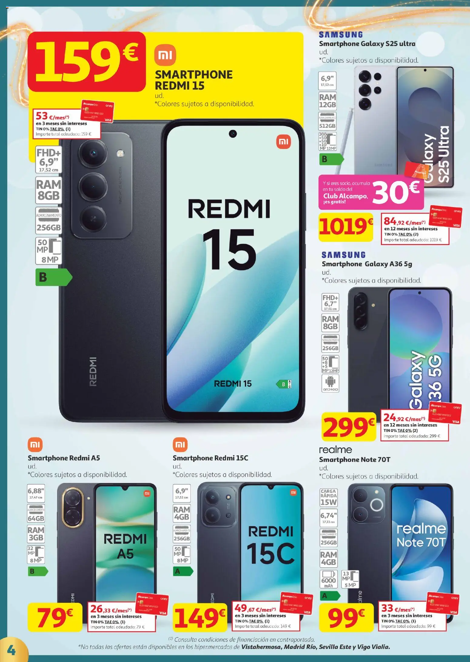 Alcampo - Canarias │ válido desde el 18.12.2025 | Página: 4 | Productos: Smartphone