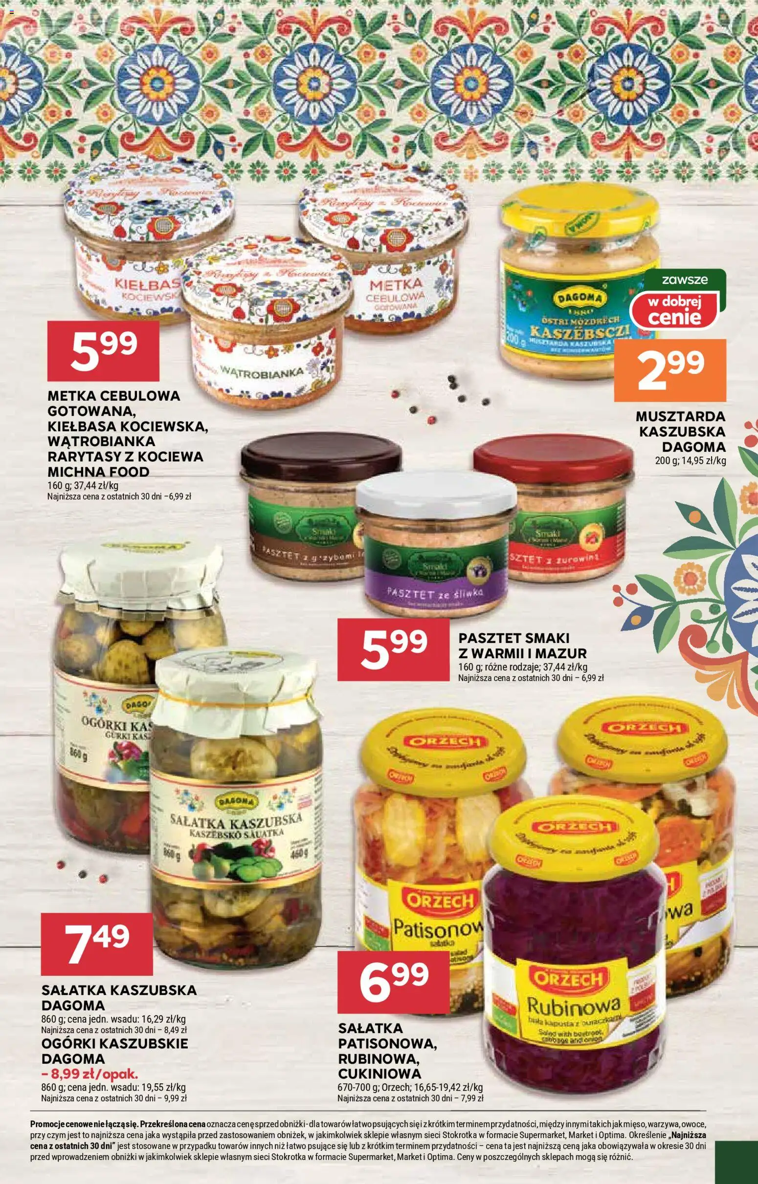 Stokrotka gazetka - Market od 26.03.2026 | Strona: 35 | Produkty: Kiełbasa, Musztarda, Metka cebulowa, Ogórki