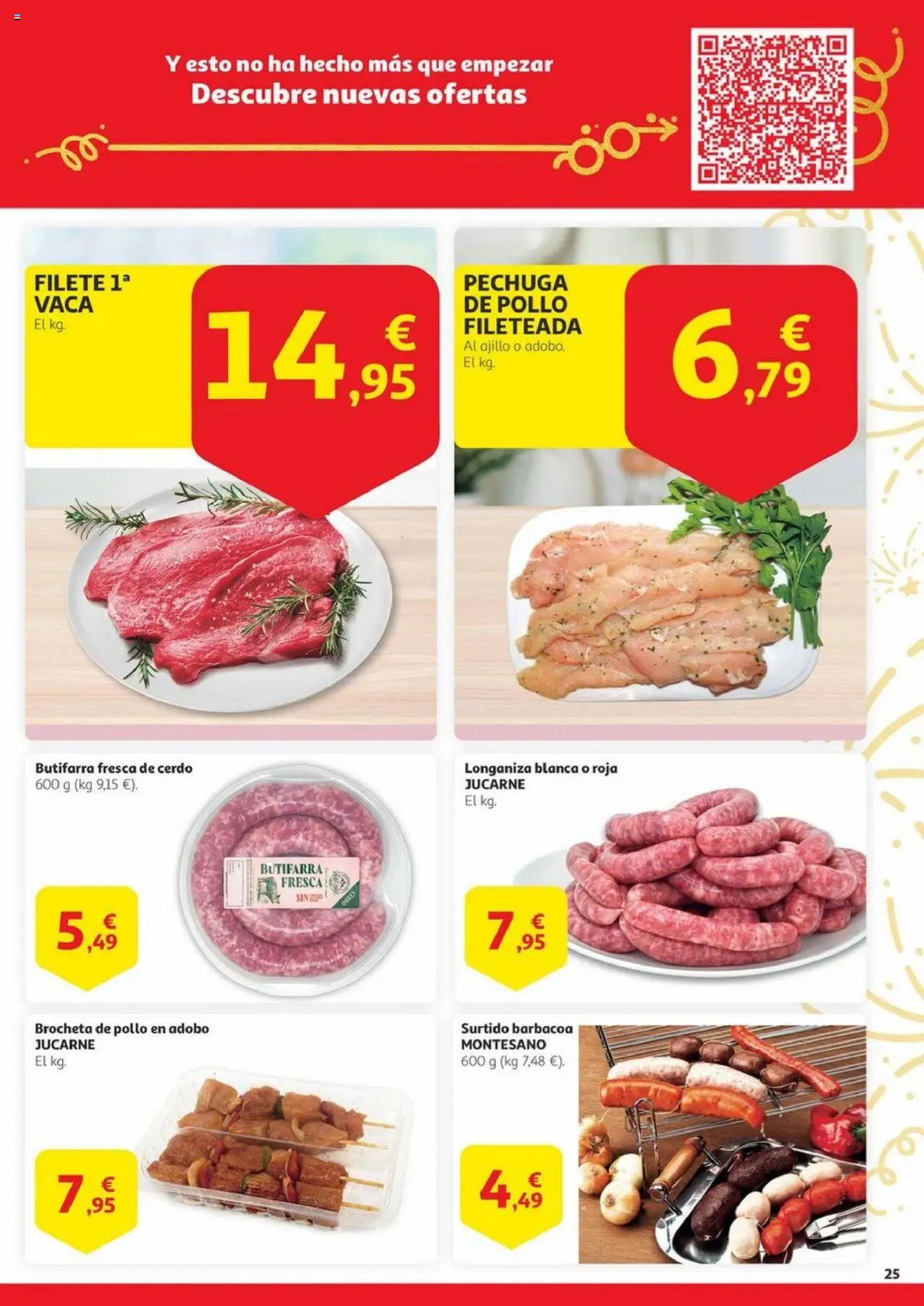 Alcampo -  Canarias │ válido desde el 17.06.2025 | Página: 25 | Productos: Pechuga de pollo fileteada, Longaniza, Barbacoa, Filete