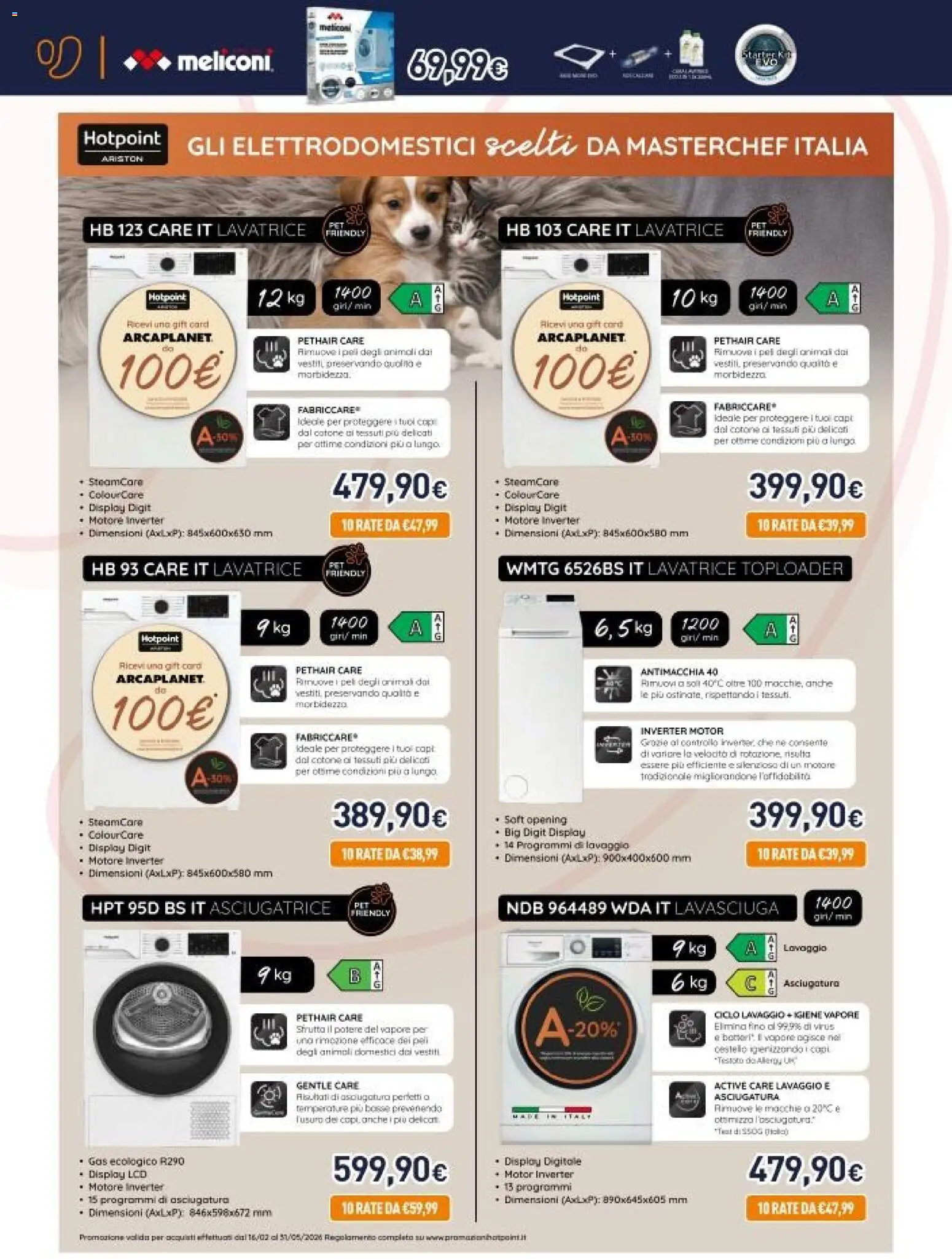 Volantino Unieuro del 20.03.2026 | Pagina: 8 | Prodotti: Lavasciuga, Lavatrice, Asciugatrice