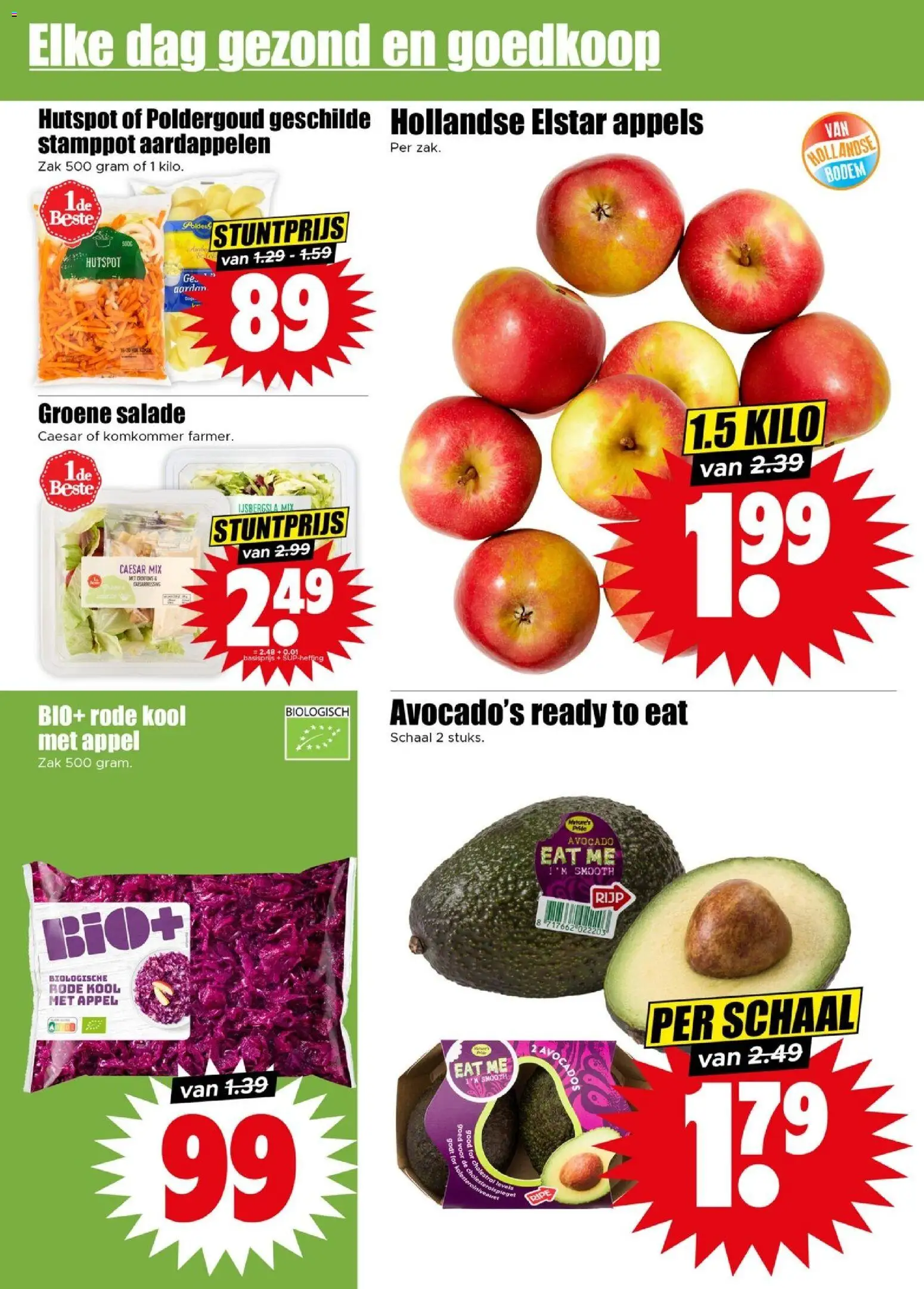 {H1} | Pagina: 12 | Producten: Avocado, Komkommer, Appels, Salade