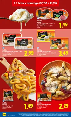 Lidl folheto │ válido de 07.07.2025 | Página: 34 | Produtos: Gelado, Leite, Chocolate, Sorvete