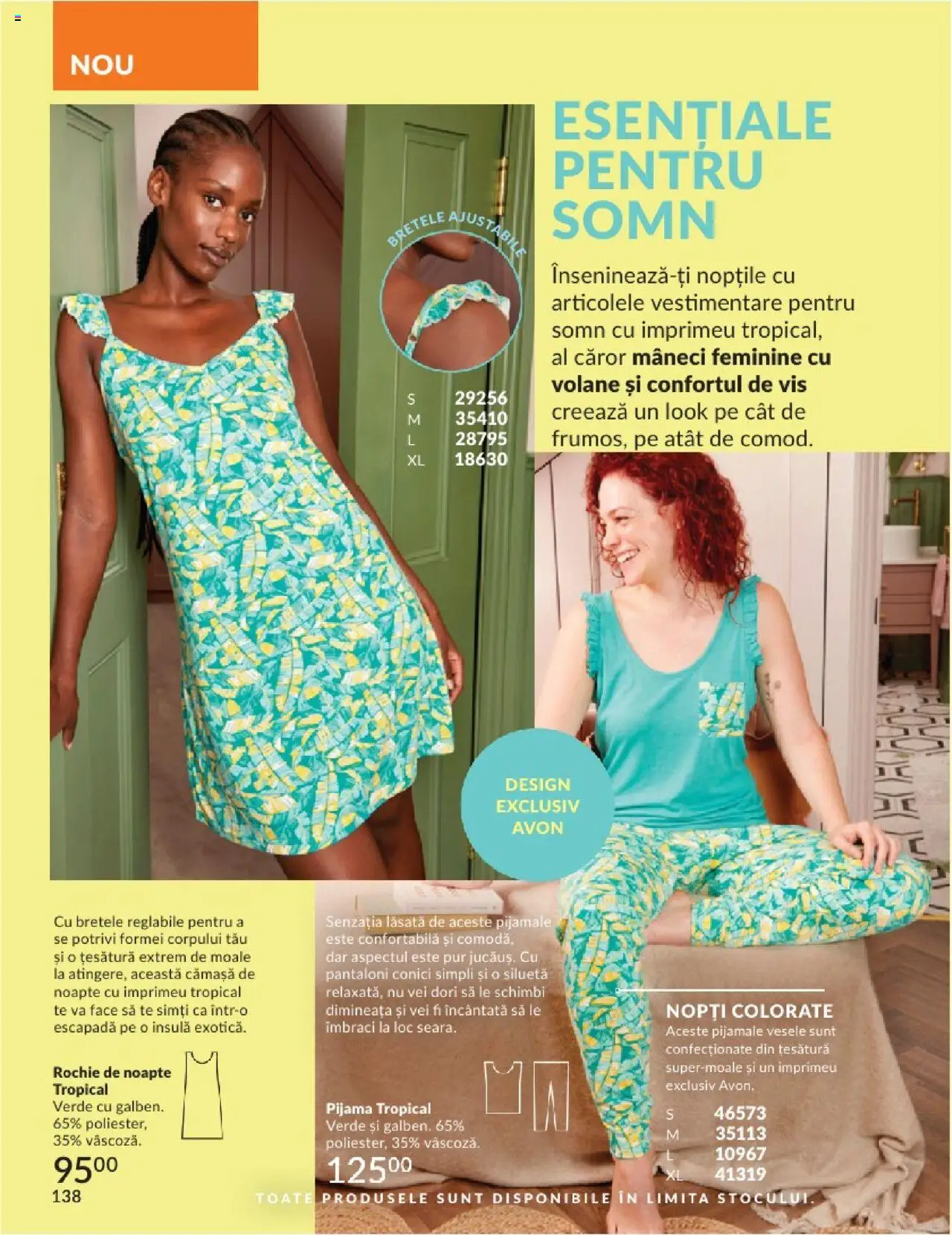 Catalog Avon - 06 2025 – valabil de la 01.06.2025 | Pagină: 138 | Produse: Rochie, Pantaloni, Pijamale