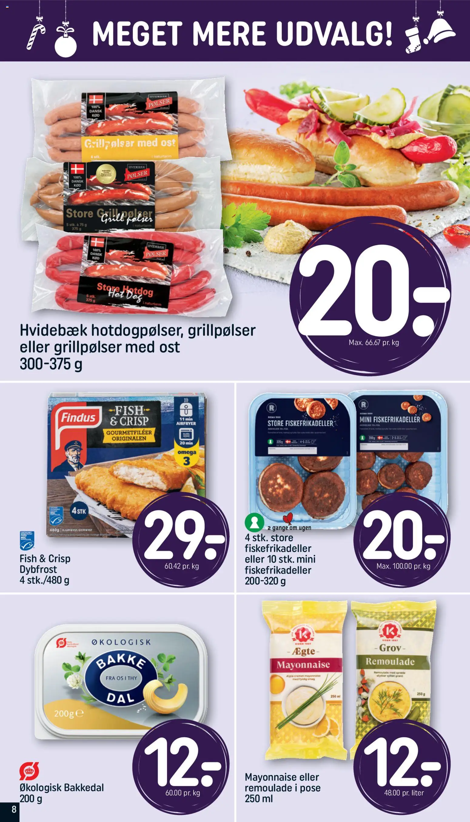 Rema 1000 tilbudsavis – gyldig fra 30.11.2025 | Side: 8 | Produkter: Ost, Remoulade, Fiskefrikadeller, Aparelho de barbear
