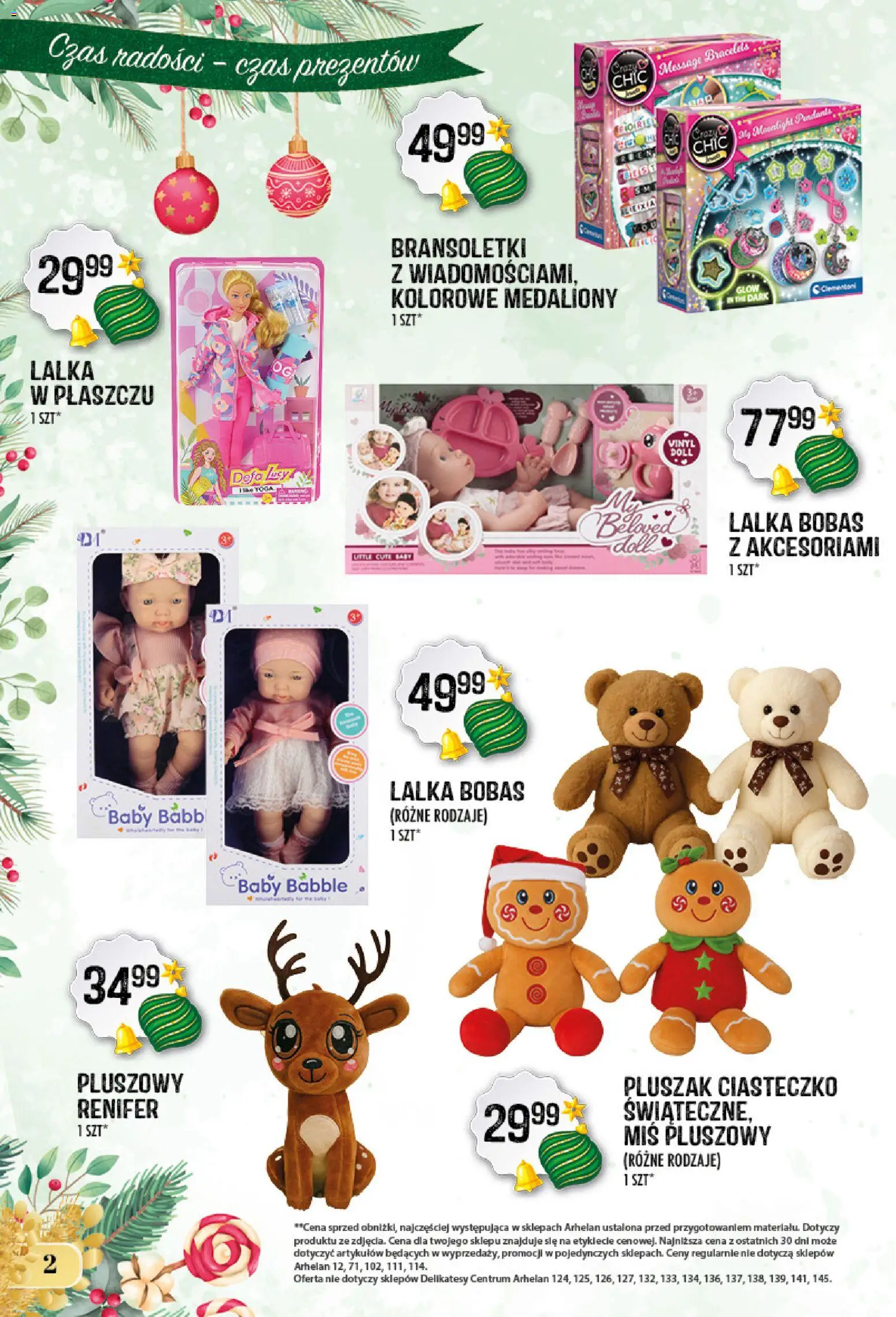 Arhelan Gazetka - Prezentobranie od 28.11.2025 | Strona: 2 | Produkty: Lalka, Delikatesy