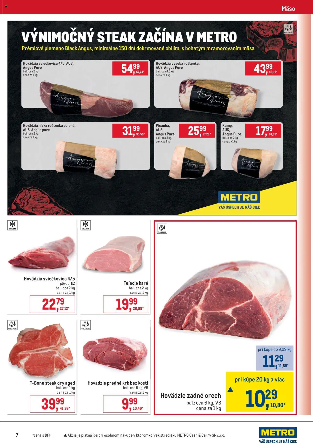 Nové Metro akcie – leták je platný od 10.09.2025 | Strana: 7 | Produkty: Steak