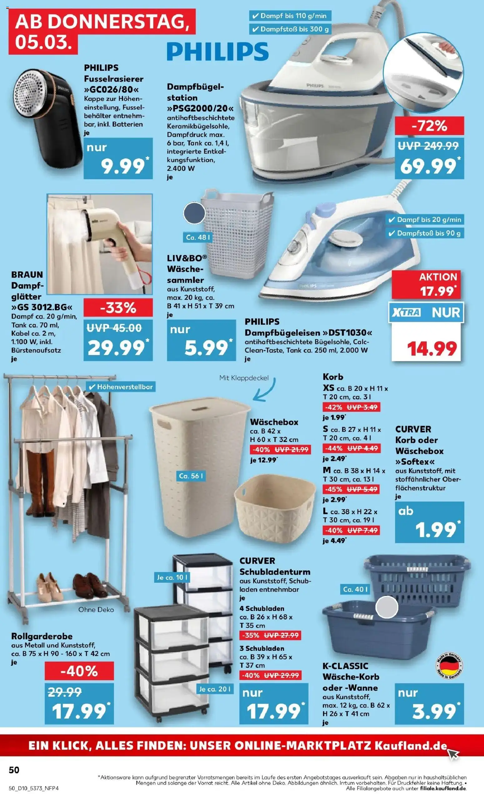 Kaufland Prospekt Heide	 – gültig ab 05.03.2026 | Seite: 50 | Produkte: Kabel, Philips, Batterien, Box