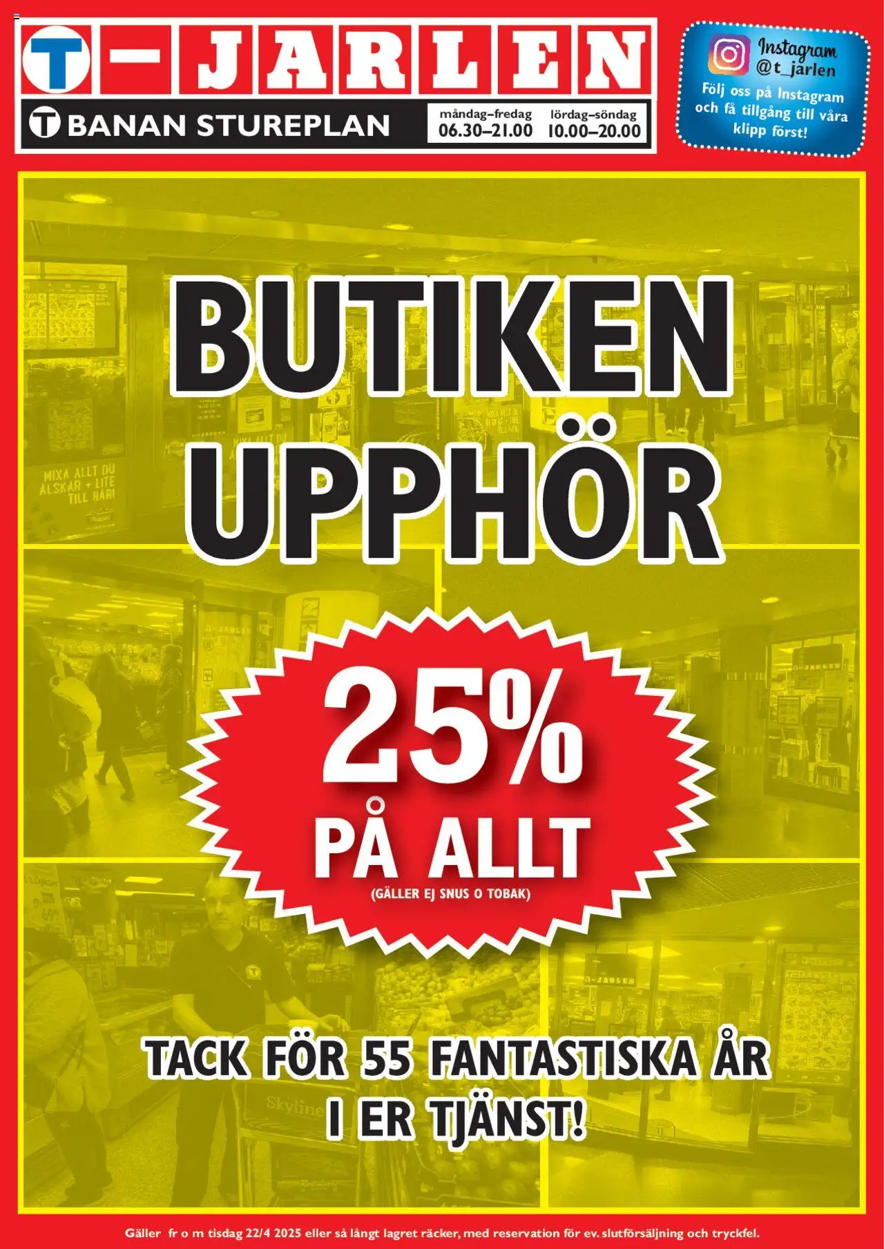 T-jarlen reklamblad aktuell från 01.07.2025 | Sida: 1 | Produkter: Löjrom, Galler
