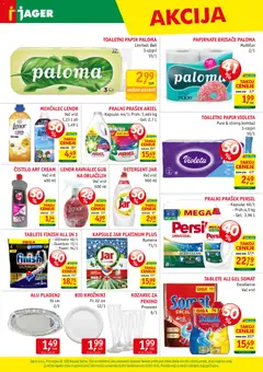 Jager katalog akcije – veljaven od 03.12.2025 | Stran: 15 | Izdelki: Mehčalec, Toaletni papir, Kozarec, Papirnate brisače