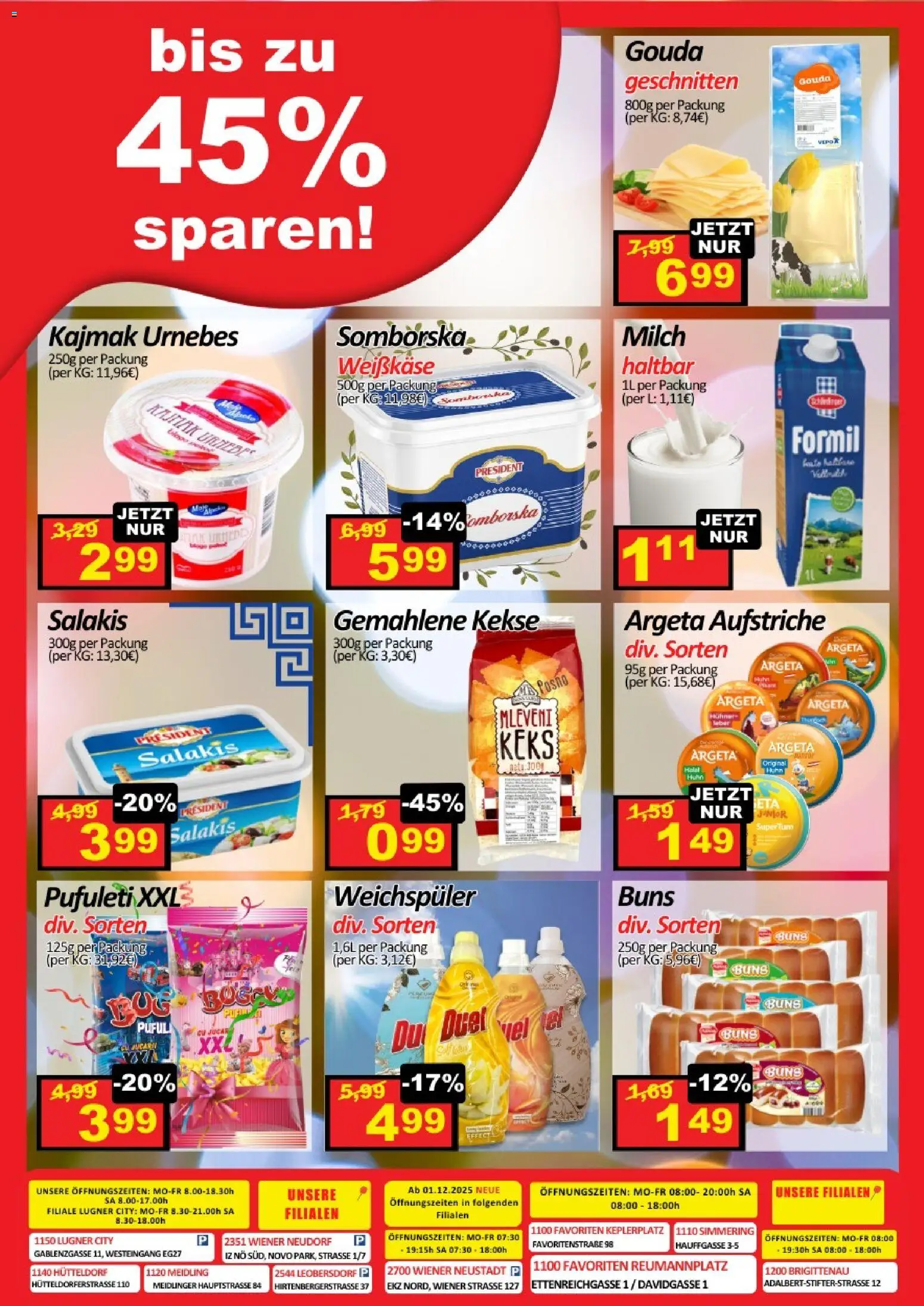 Wurstico Abholmarkt Flugblatt gültig ab 15.01.2026 | Seite: 4 | Produkte: Kekse, Milch, Weichspüler