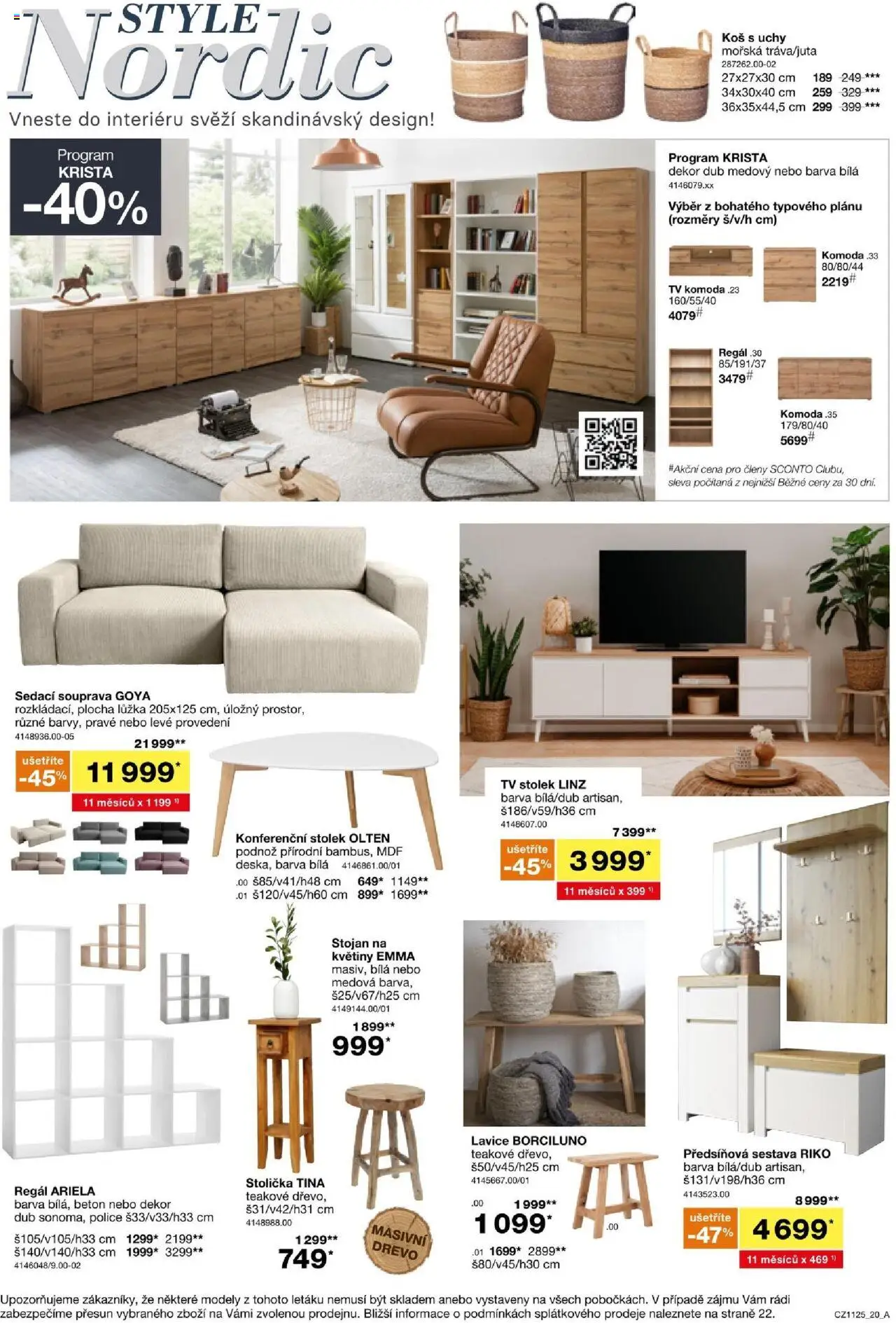 Sconto nábytek leták od 27.08.2025 | Strana: 20 | Produkty: Sedací souprava, Tv, Lavice, Koš