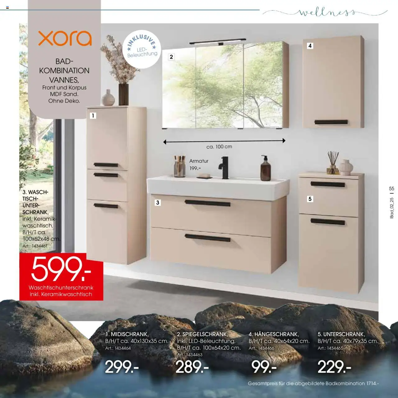 Zurbrüggen - Bad Spezial – gültig ab 11.06.2025 | Seite: 55 | Produkte: Tisch, Schrank, Bad, Armatur