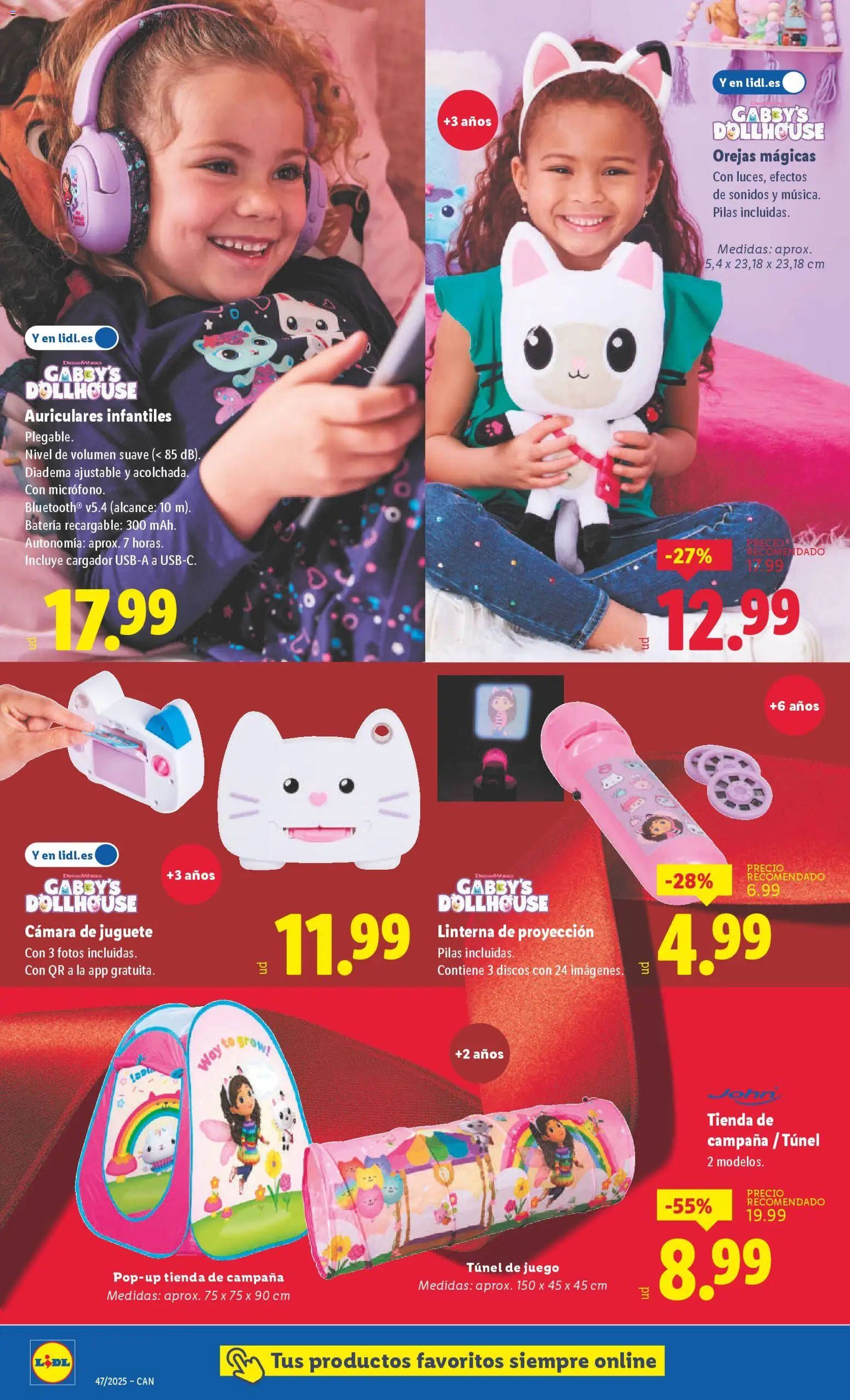 Lidl - Canarias  │ válido desde el 17.11.2025 | Página: 8 | Productos: Auriculares, Cámara, Batería
