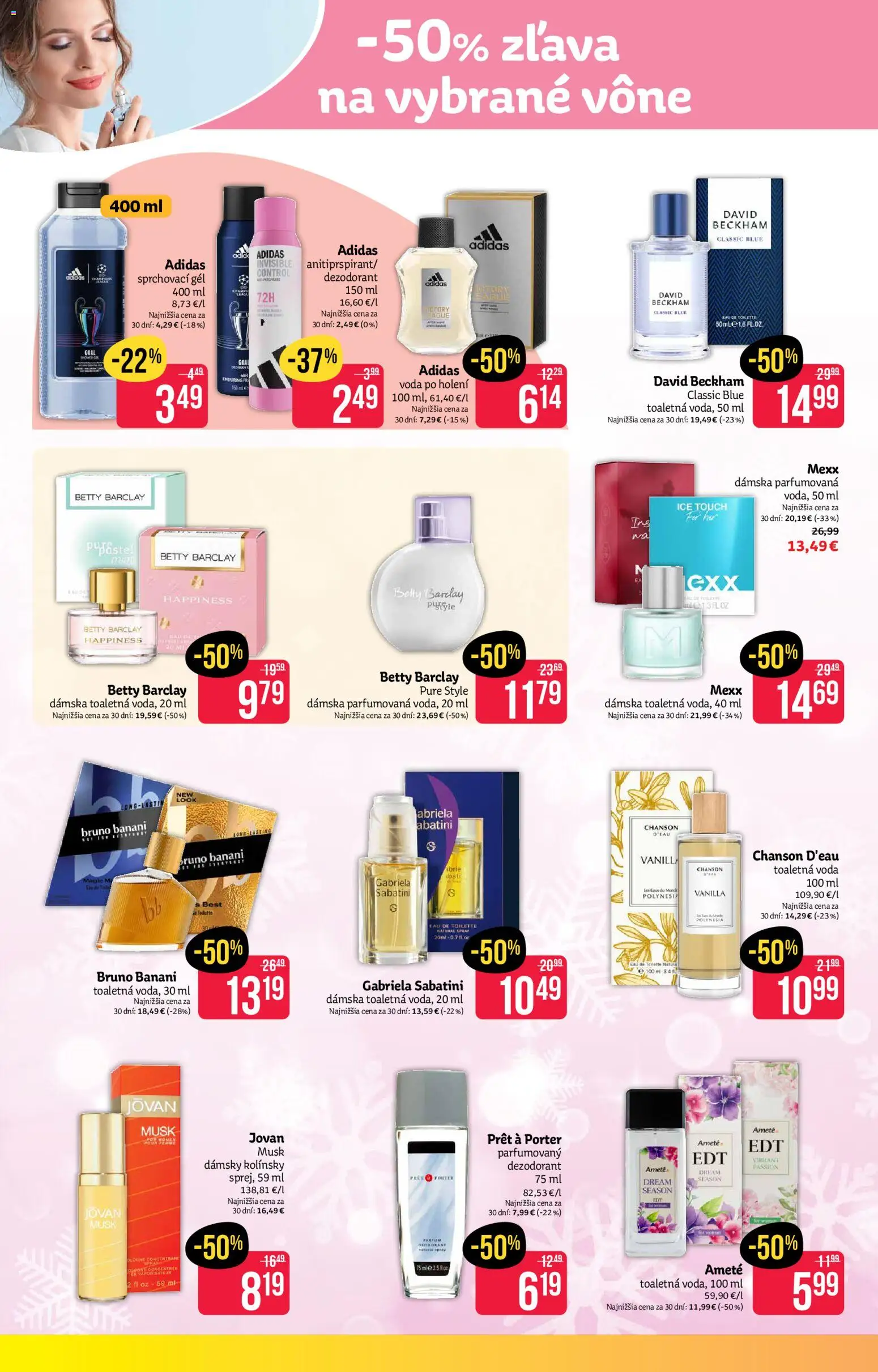 Nové Teta drogerie akcie – leták je platný od 24.11.2025 | Strana: 4 | Produkty: Toaletná voda, Voda po holení, Dezodorant, Voda