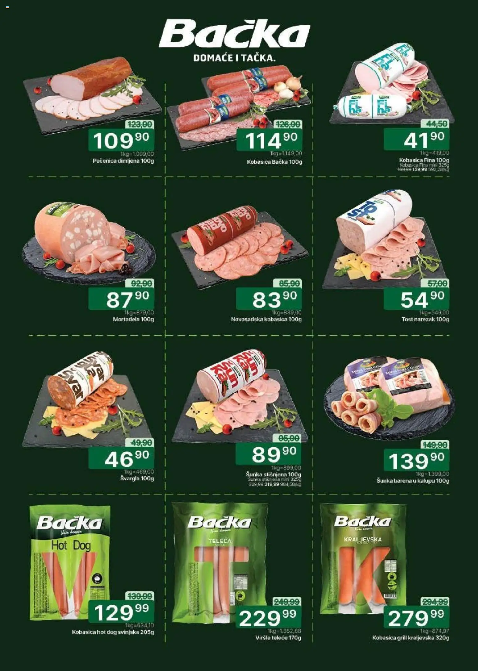 Univerexport katalog - važi od 27.04.2026 | Strana: 4 | Proizvode: Viršle, Narezak, Šunka, Kobasica