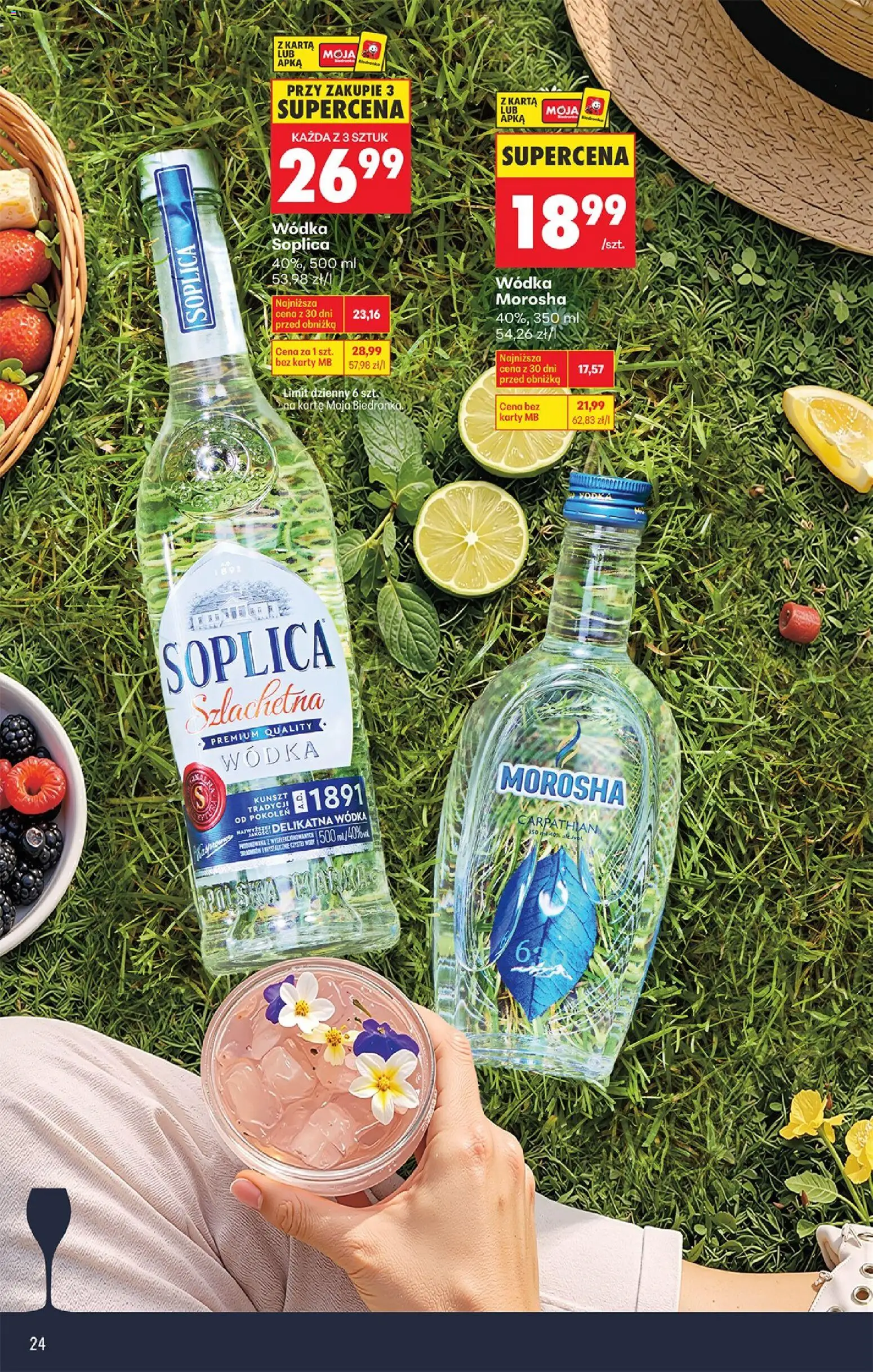 Biedronka gazetka - Czas na toast od 07.04.2026 | Strona: 24 | Produkty: Karta, Vodka, Wódka