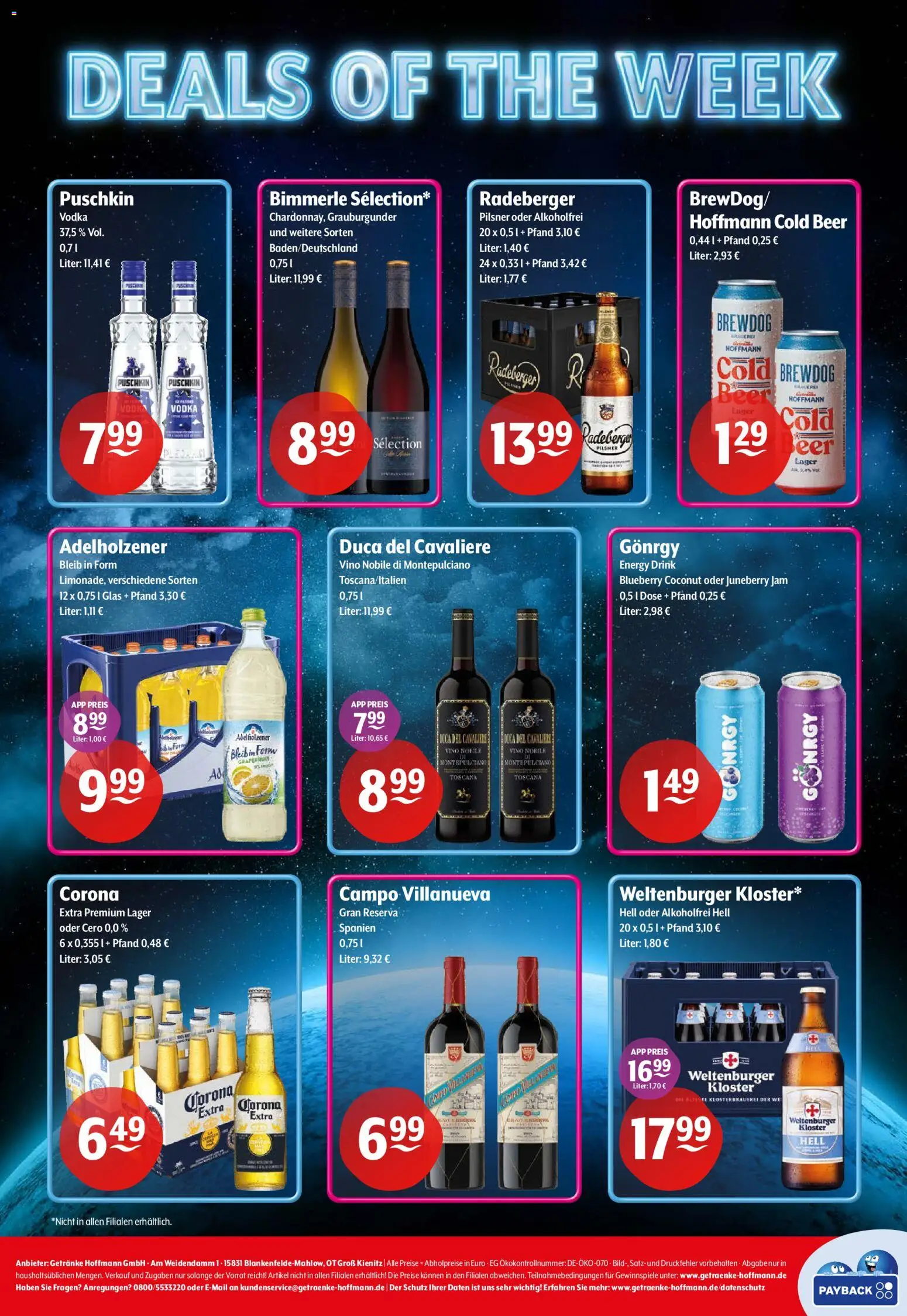 Getränke Hoffmann - Nordrhein - Westfalen – gültig ab 24.11.2025 | Seite: 8 | Produkte: Energy, Adelholzener, Grapefruit, Vodka