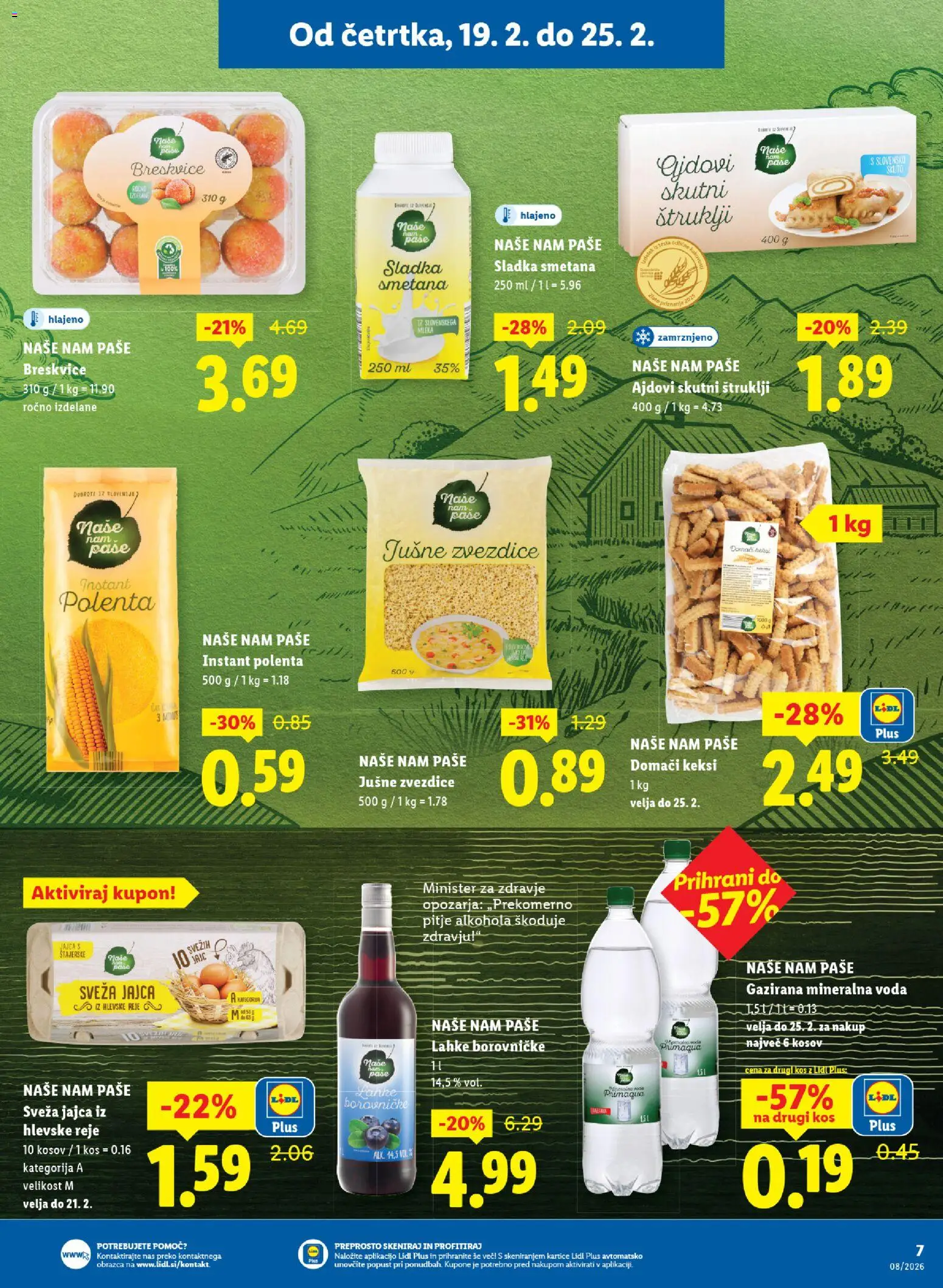 Novi Lidl katalog ponudbe – veljaven od 19.02.2026 | Stran: 11 | Izdelki: Keksi, Štruklji, Kos, Jajca