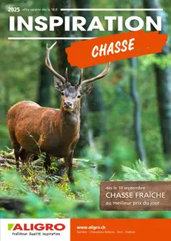 Vorschau von dem Prospekt - Aligro Aktionen Chasse Chavannes, Matran, Genève, Sion ab 13.08.2025
