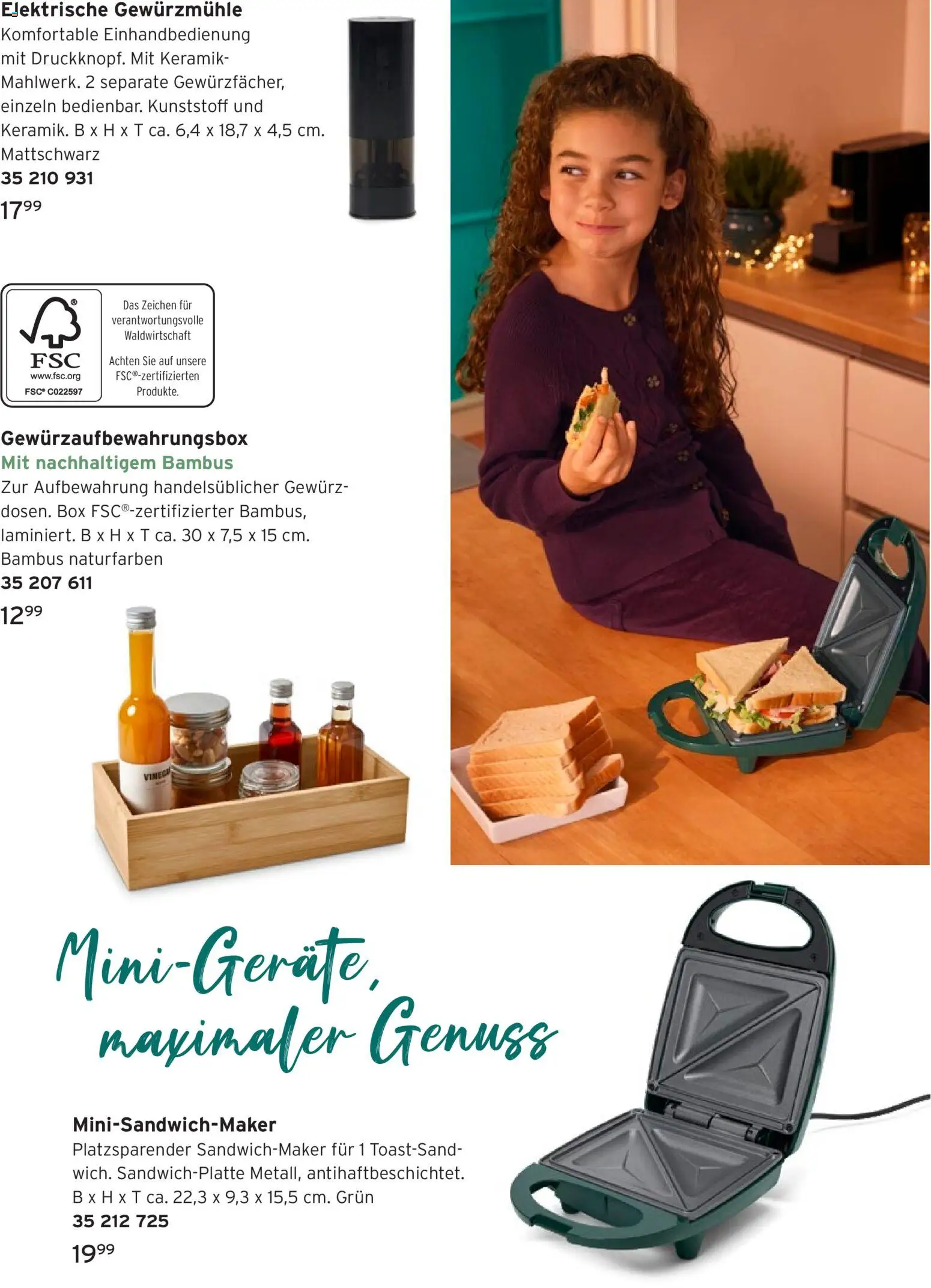 Prospekt Tchibo Gaumenfreude – gültig ab 03.12.2025 | Seite: 12 | Produkte: Sandwichmaker, Box