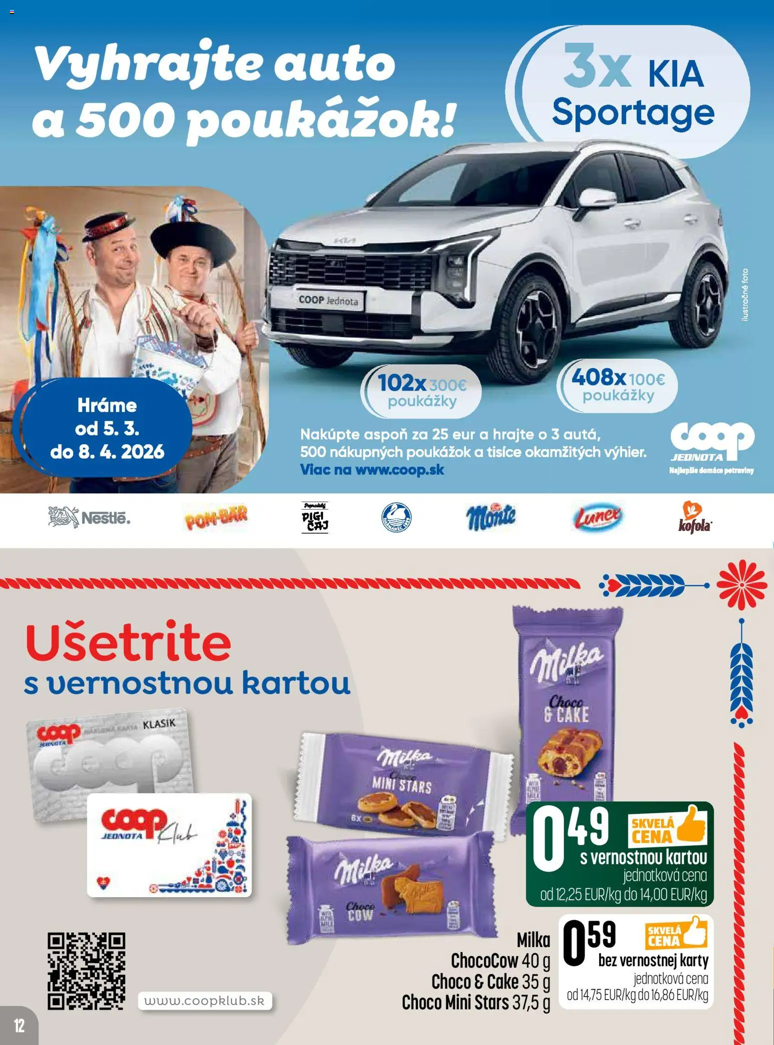 Nové COOP Jednota akcie – leták je platný od 26.03.2026 | Strana: 12 | Produkty: Milka
