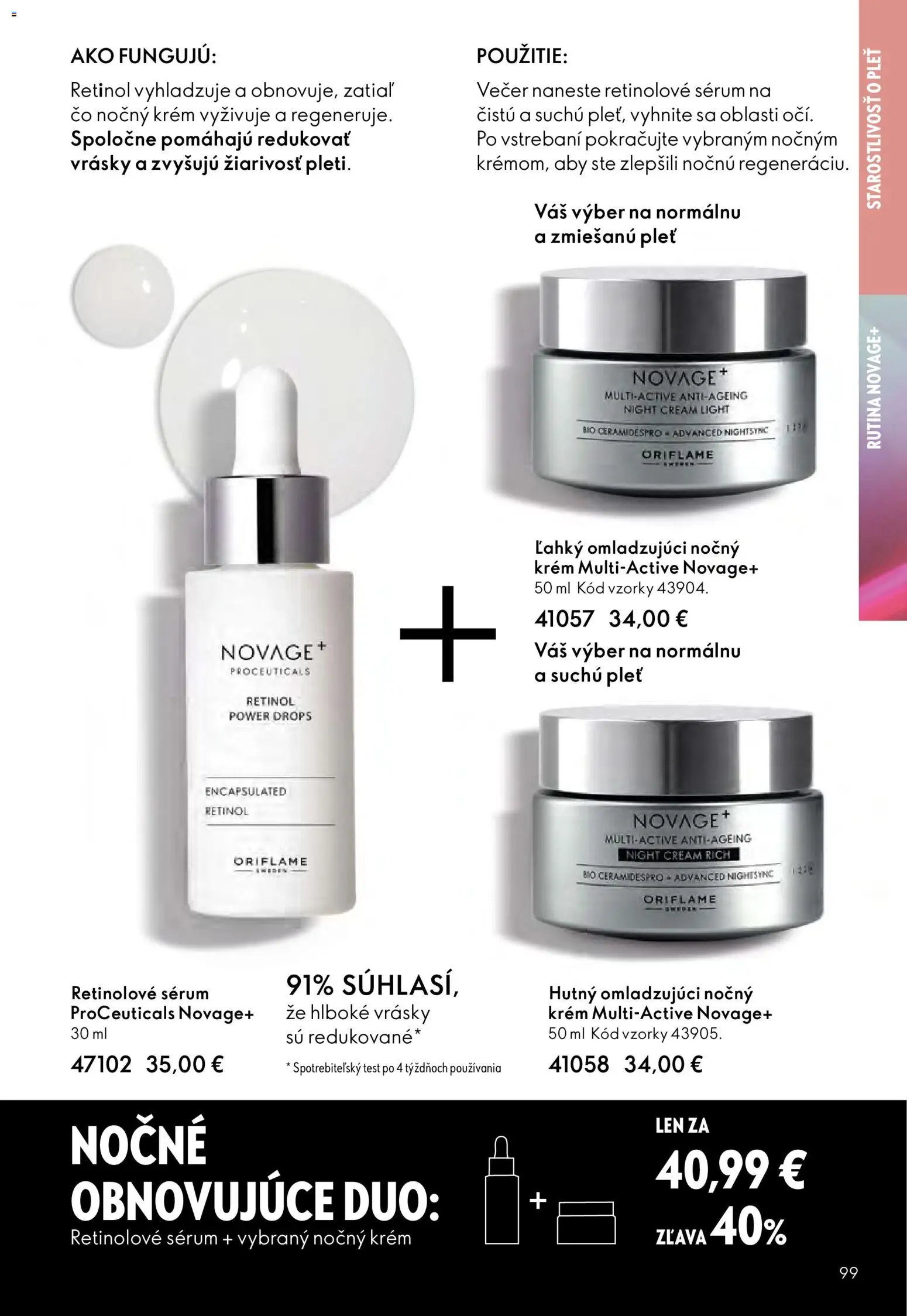 Nové Oriflame akcie – leták je platný od 12.11.2025 | Strana: 99 | Produkty: Krém