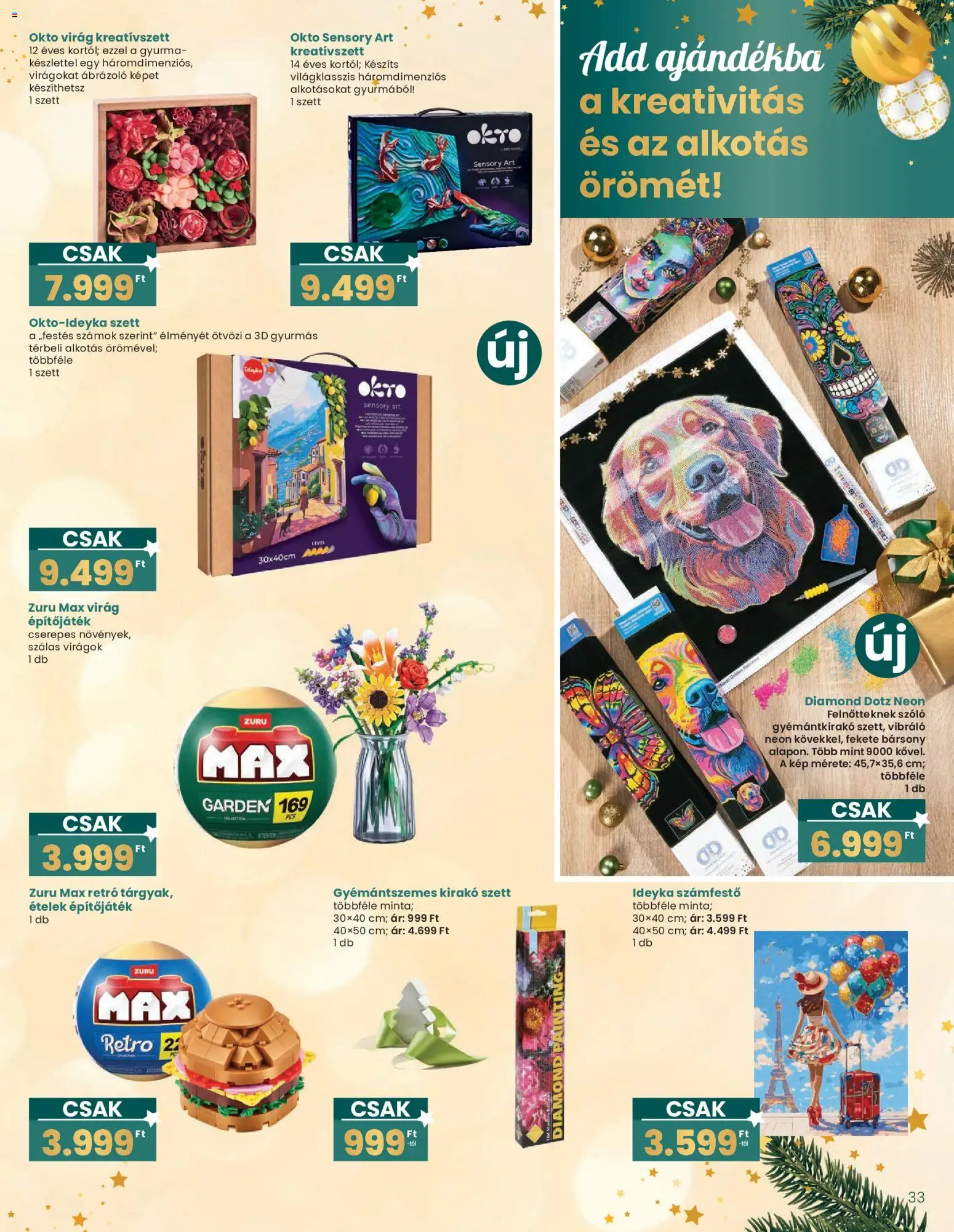 Interspar akciós ujság - amely érvényes a következő dátumtól: 20.12.2025 | Oldal: 33 | Termékek: Virágok, Szőlő, Gyurma, Virag