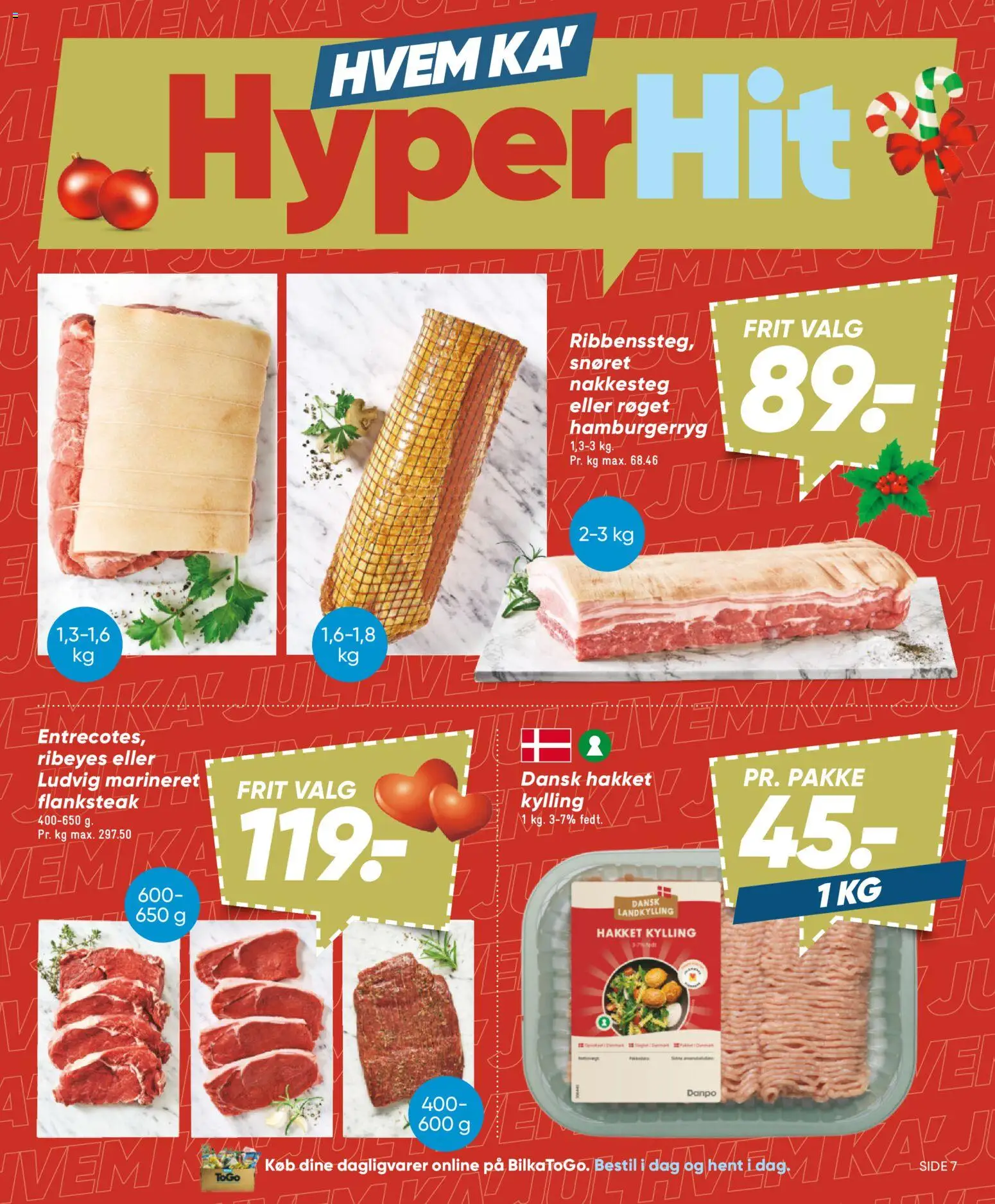 Bilka tilbudsavis – gyldig fra 12.12.2025 | Side: 7 | Produkter: Hamburgerryg