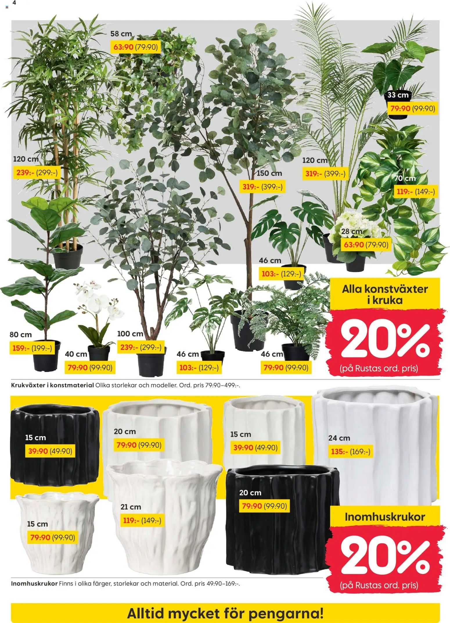 Rusta reklamblad aktuell från 16.02.2026 | Sida: 4 | Produkter: Kruka