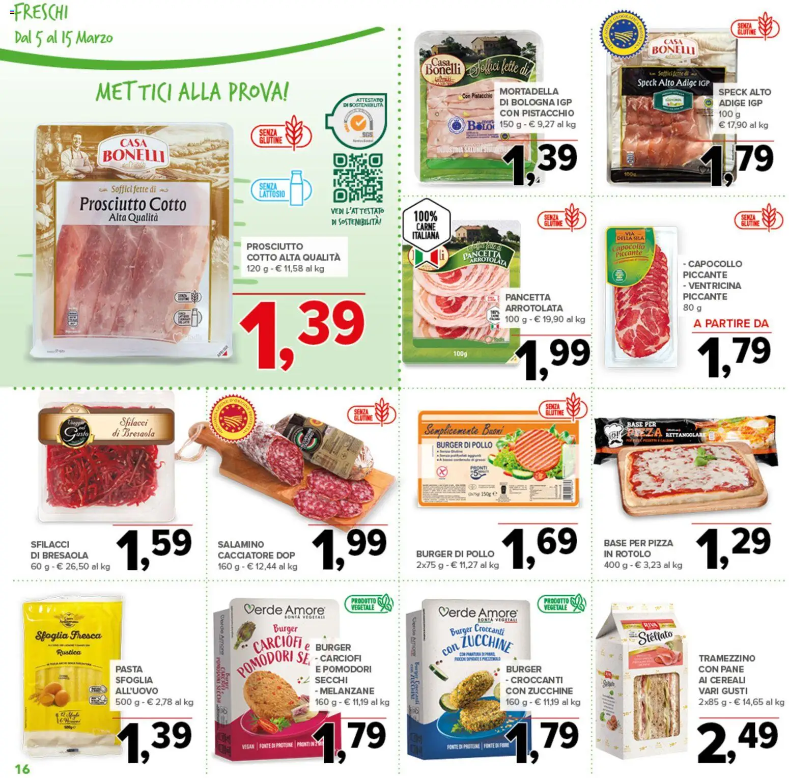 Volantino Todis del 05.03.2026 | Pagina: 16 | Prodotti: Speck, Pizza, Cereali, Melanzane