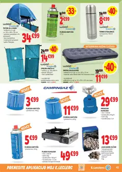 E.leclerc katalog akcije – veljaven od 01.04.2026 | Stran: 41 | Izdelki: Napihljiva blazina, Zar, Blazina, Kovcek