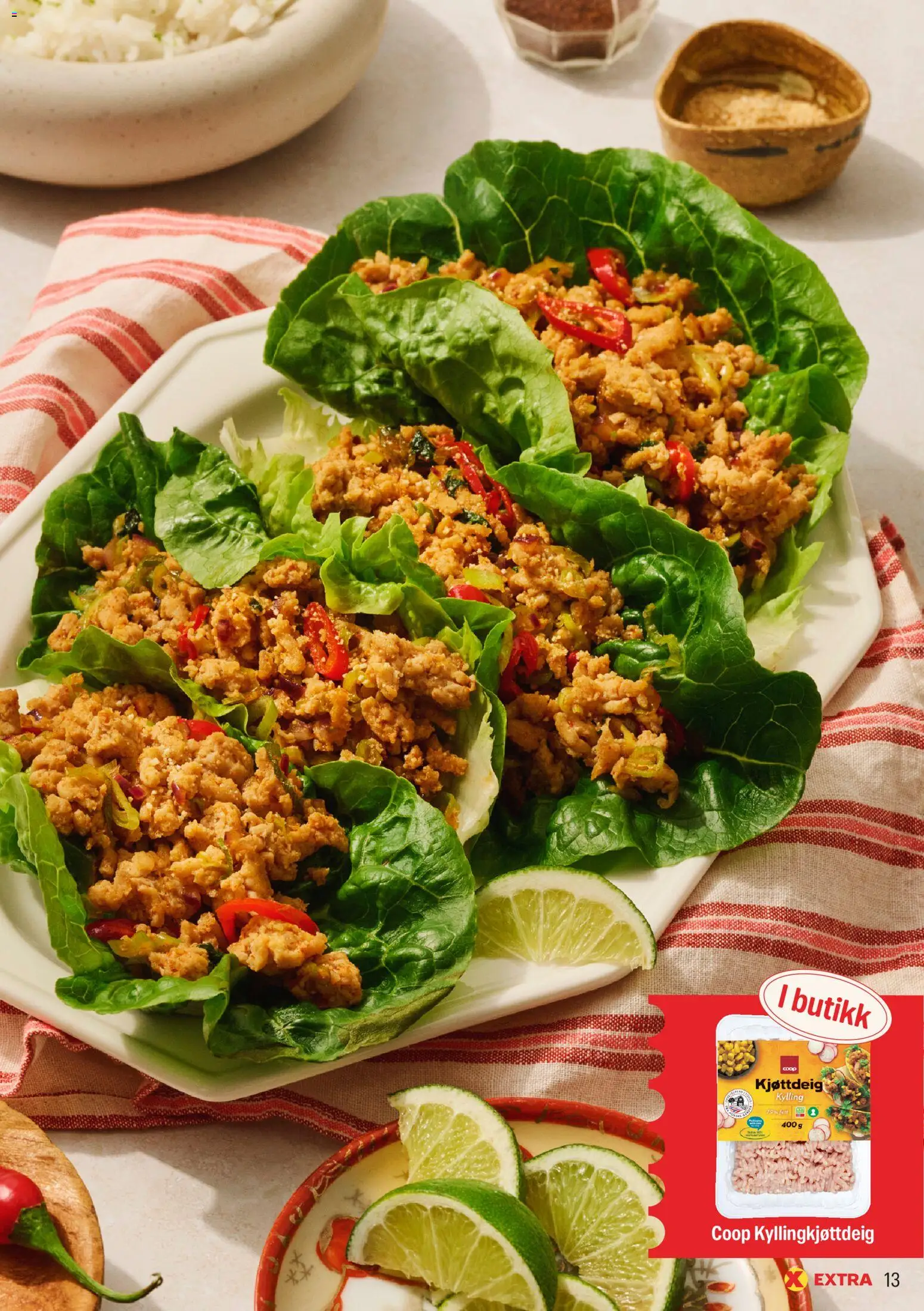 {H1} | Side: 13 | Produkter: Kylling, Kjøttdeig, Палички