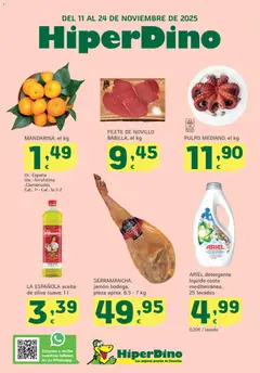 Vista previa HiperDino folleto válido desde el 11.11.2025