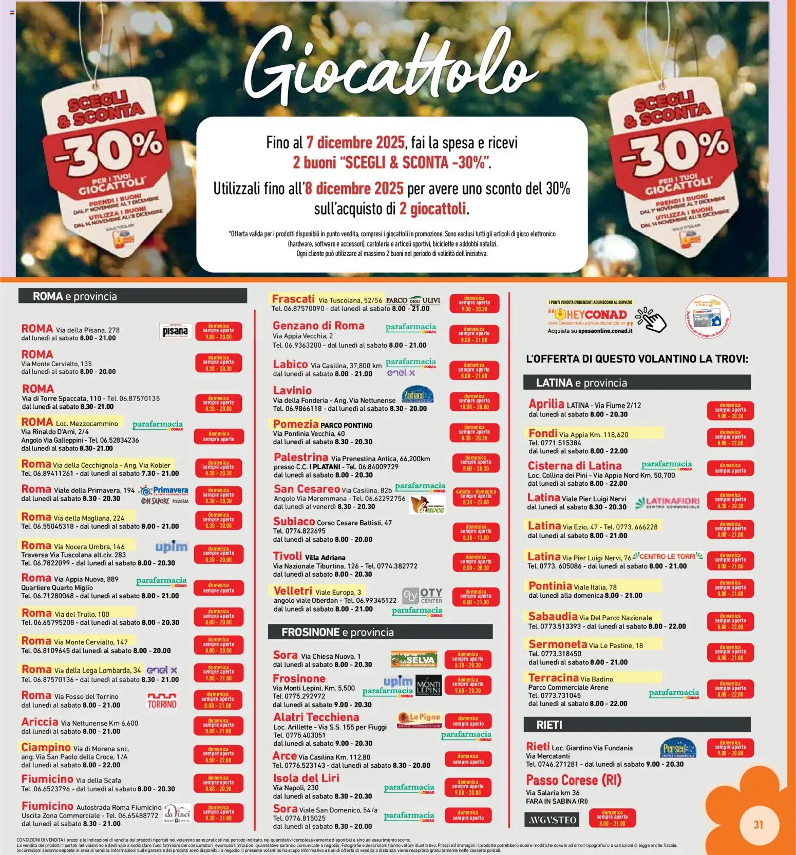 Volantino Conad del 01.12.2025 | Pagina: 31 | Prodotti: Gioco