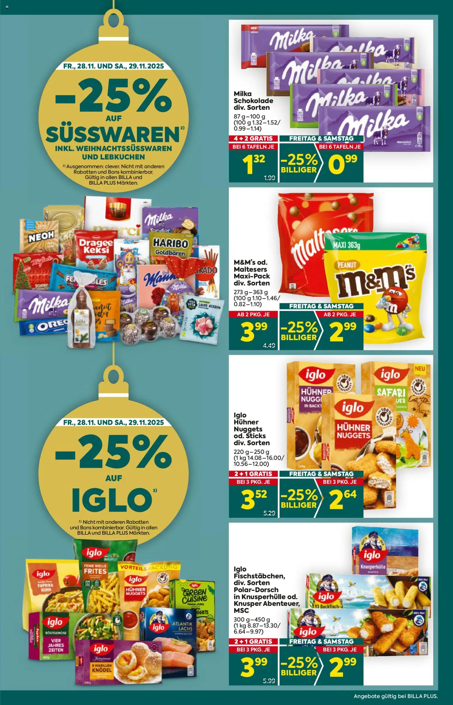 Billa Plus Flugblatt - Oberösterreich gültig ab 27.11.2025 | Seite: 3 | Produkte: Schokolade