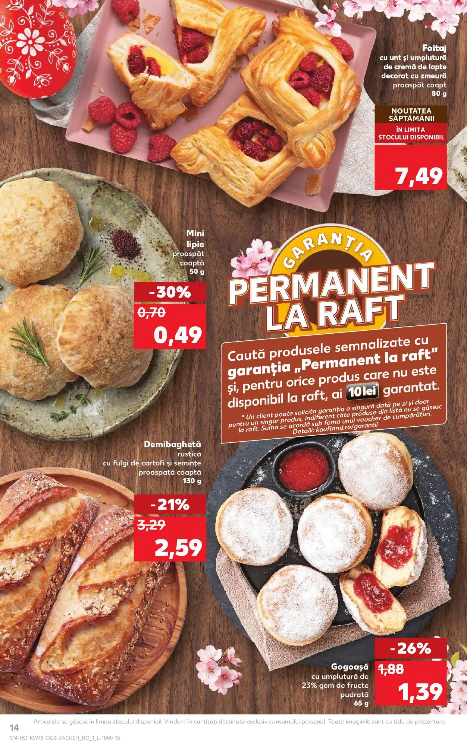 Noul catalog Kaufland – valabil de la 08.04.2026 | Pagină: 14 | Produse: Zmeură, Gem, Unt, Fructe
