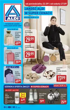 Pogląd oferty "Aldi Gazetka - Artykuły przemysłowe i tekstylia" - ważna od 22.09.2025