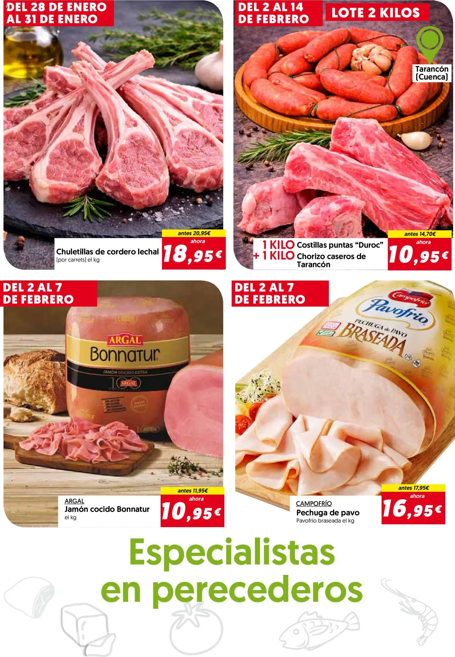 Hiper Usera folleto │ válido desde el 28.01.2026 | Página: 3 | Productos: Jamón, Jamón cocido, Φίλτρο καφέ