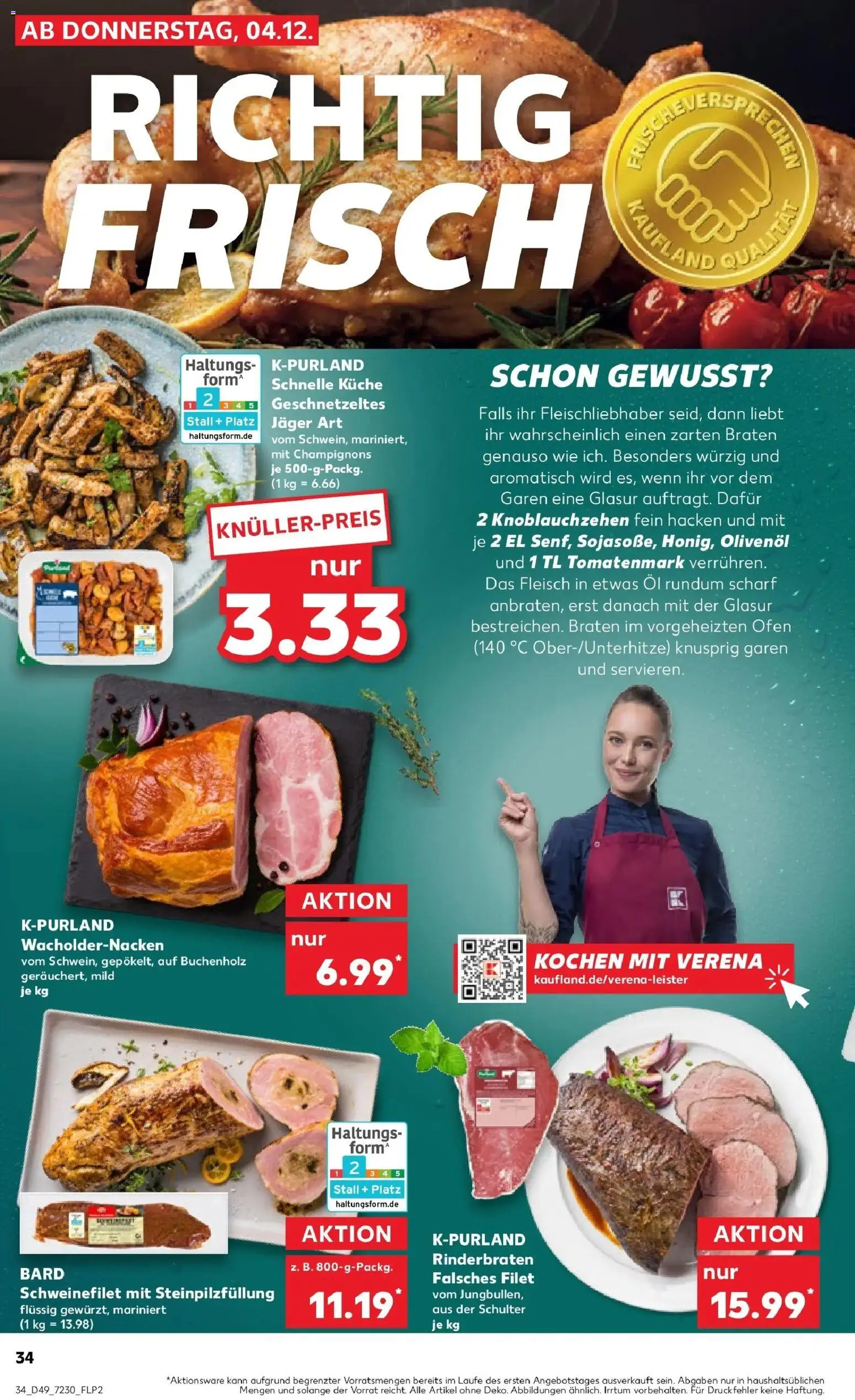 Kaufland prospekt Cloppenburg	 – gültig ab 08.12.2025 | Seite: 34 | Produkte: Ofen, Öl, Küche, Champignons